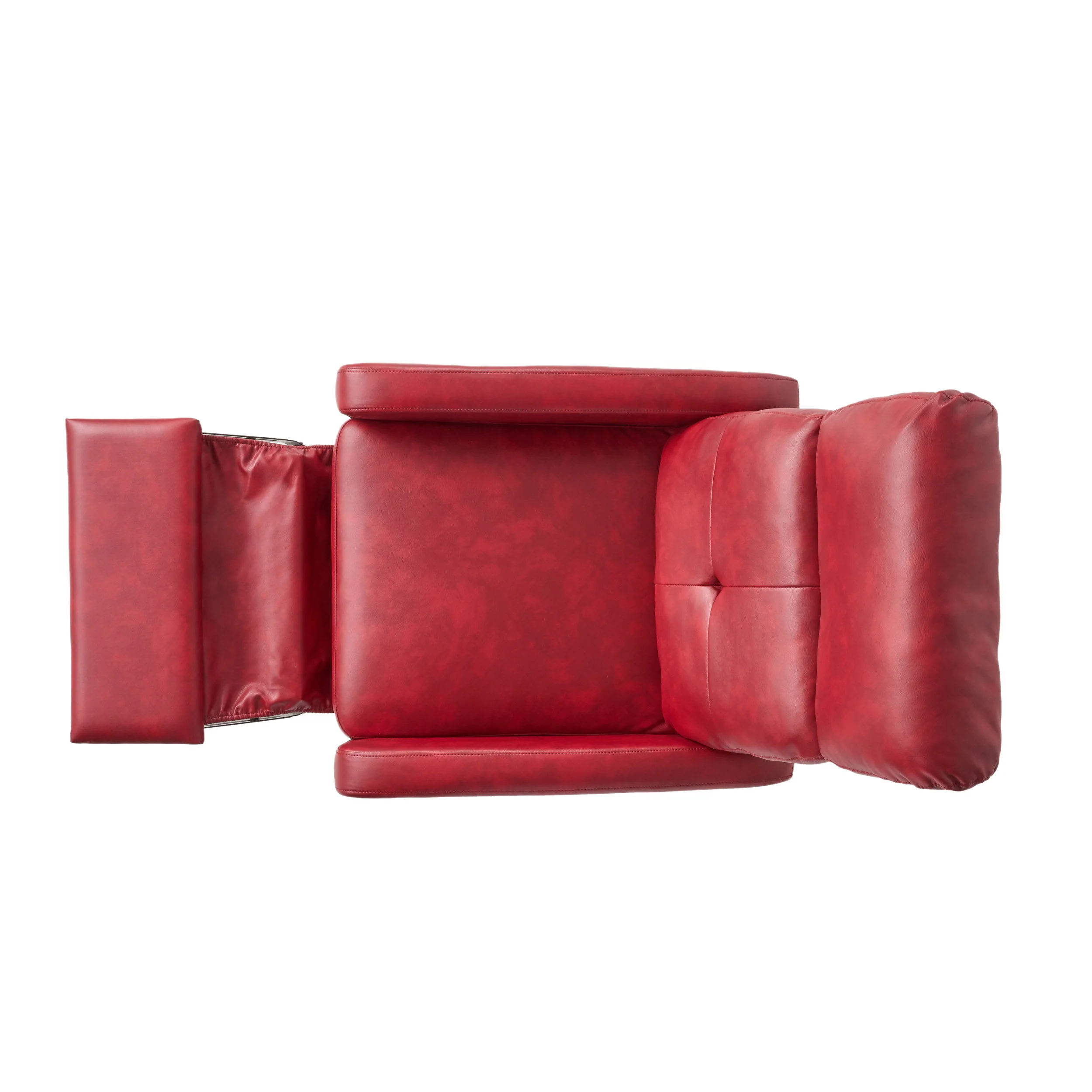 Teyana Contemporary Pillow Top Leather Recliner - furnishings