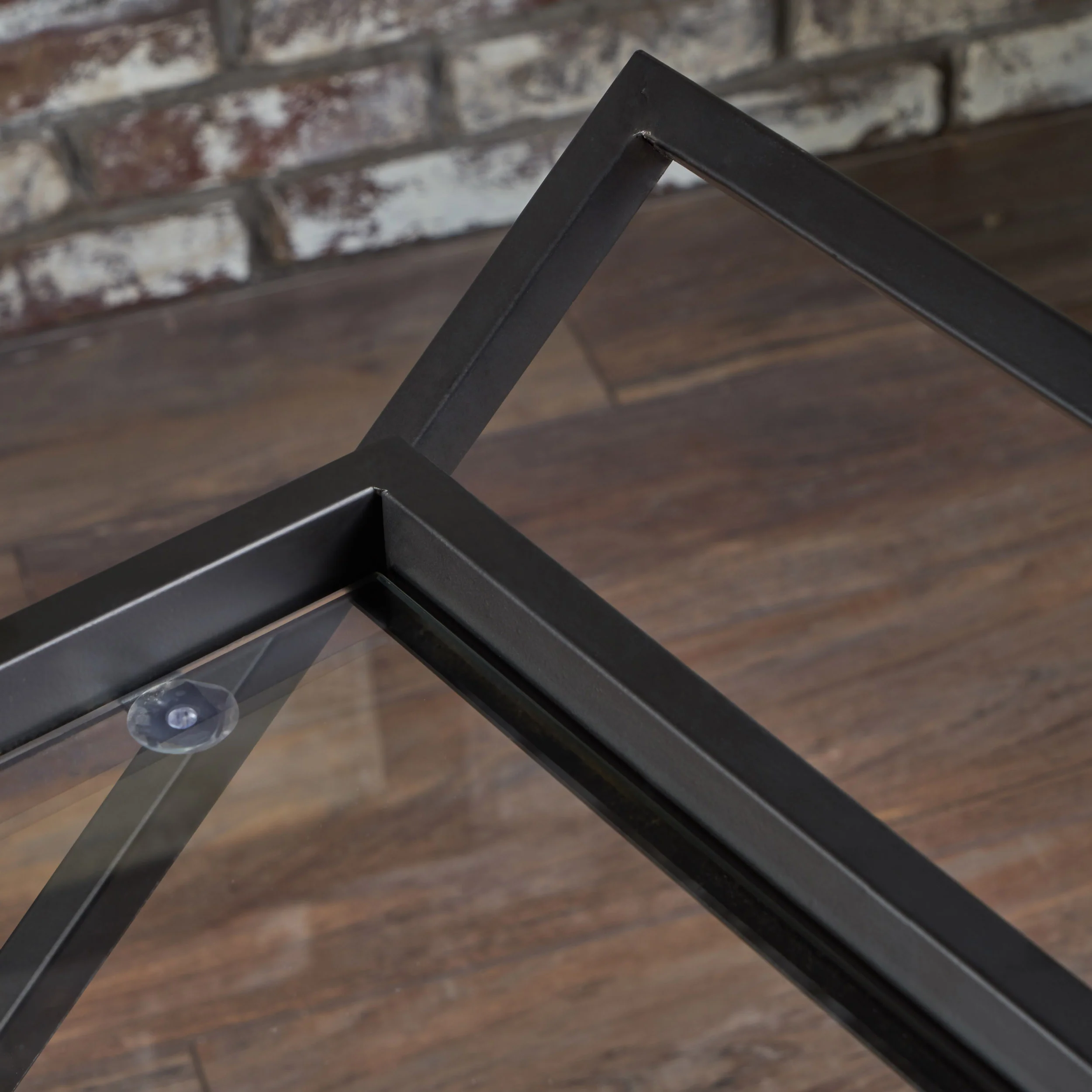 Sheri Modern Tempered Glass Black Iron Bar Cart - furnishings