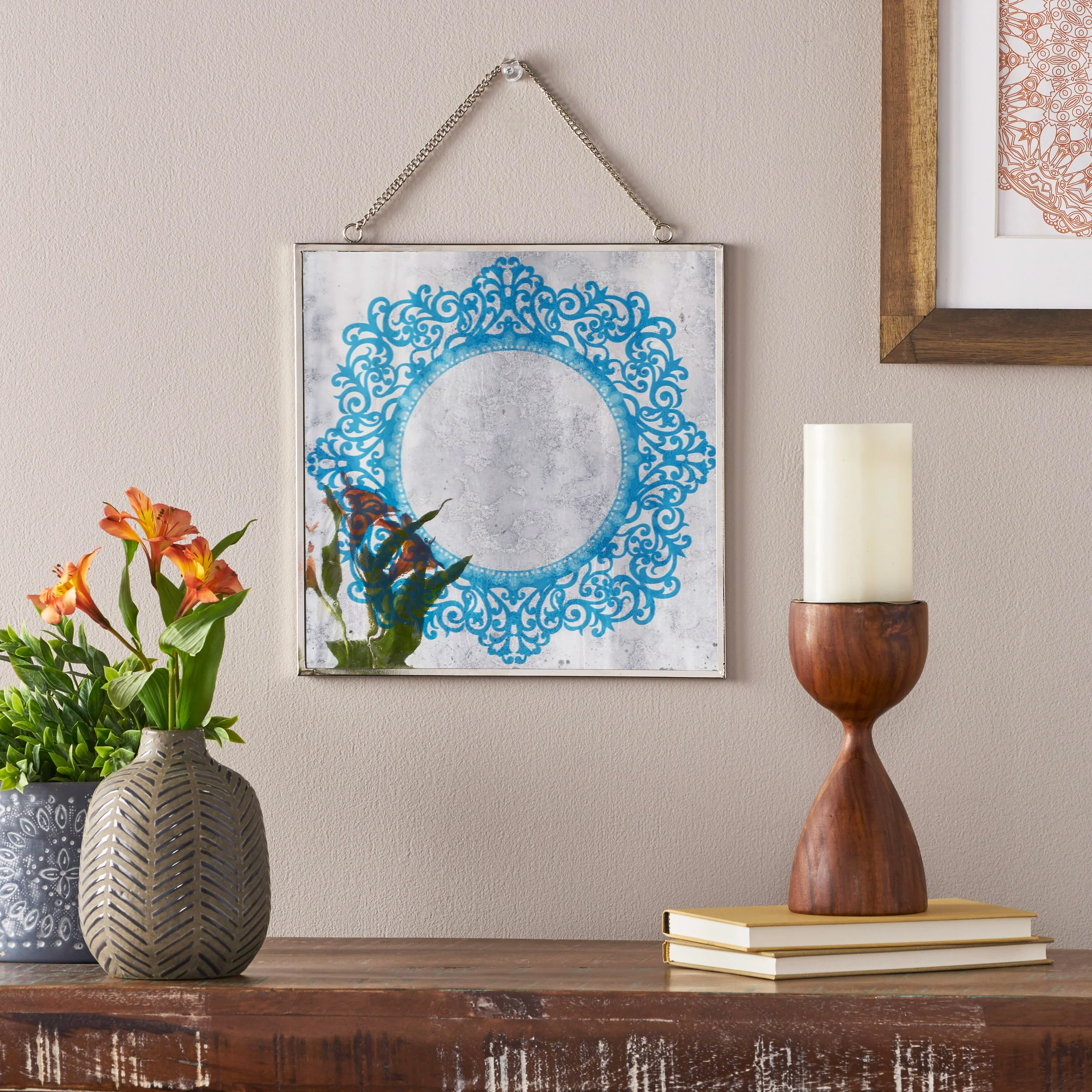 Marina Oriental Tempered Glass Wall Accessory - furnishings