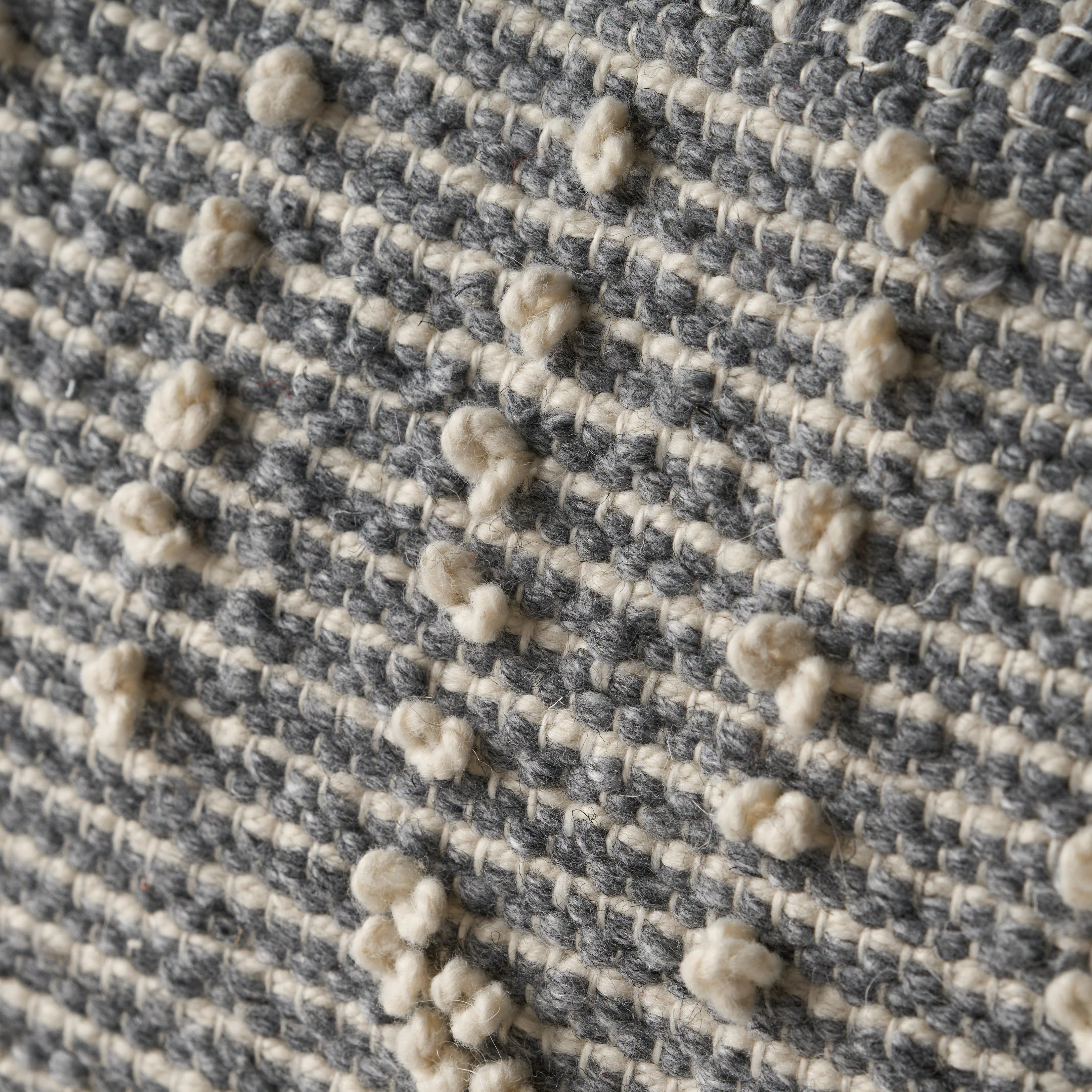 Dereka Contemporary Handcrafted Faux Yarn Pouf - furnishings