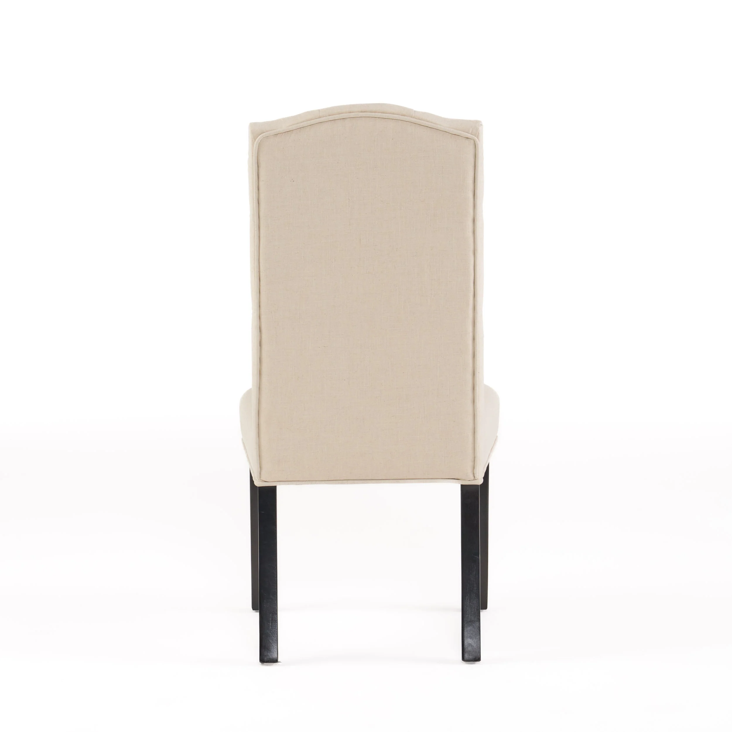 Clark Button Tufted Fabric Dining Chair with Tapered Legs, Set of 2 - furnishings