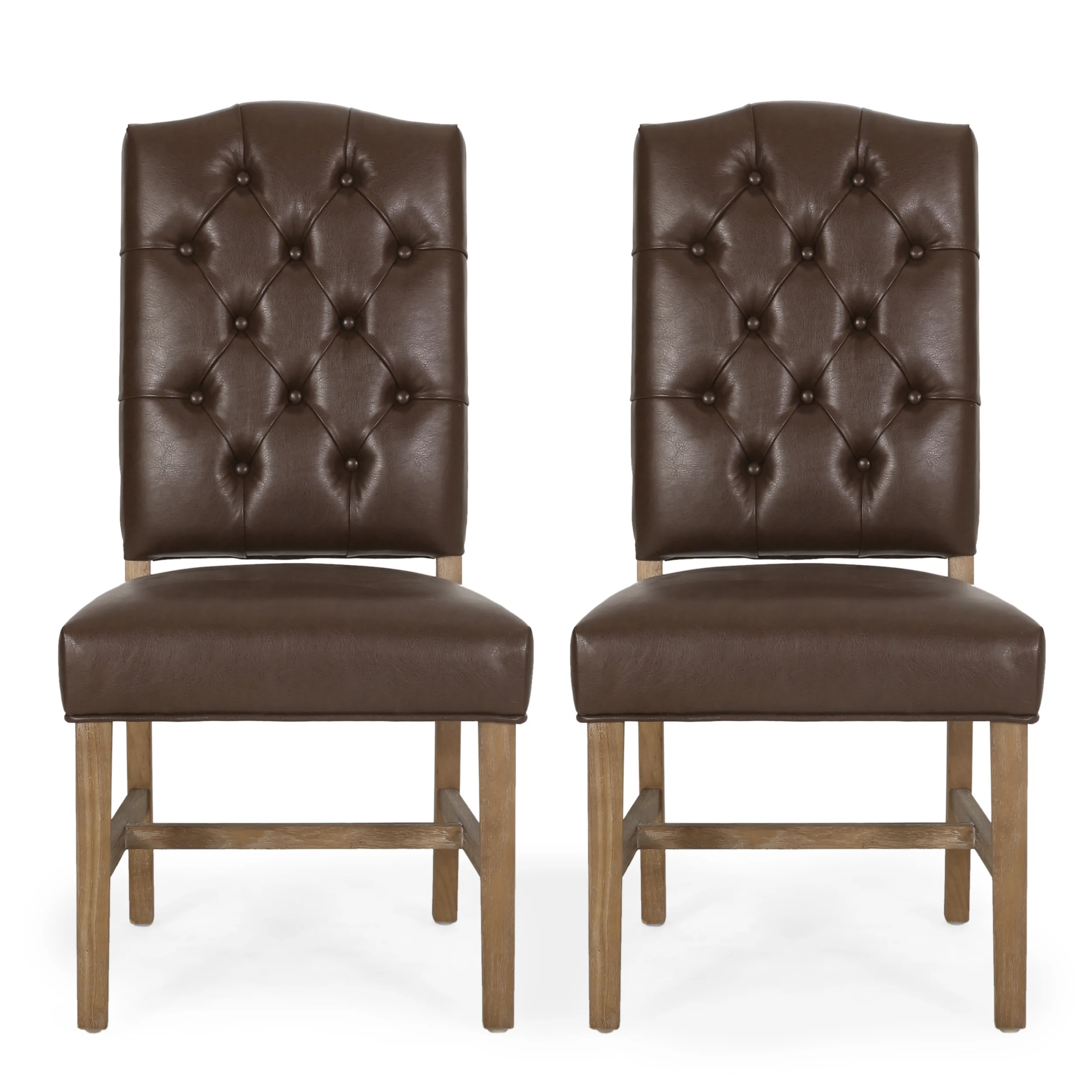 Loyning Contemporary Tufted Dining Chairs, Set of 2 - furnishings