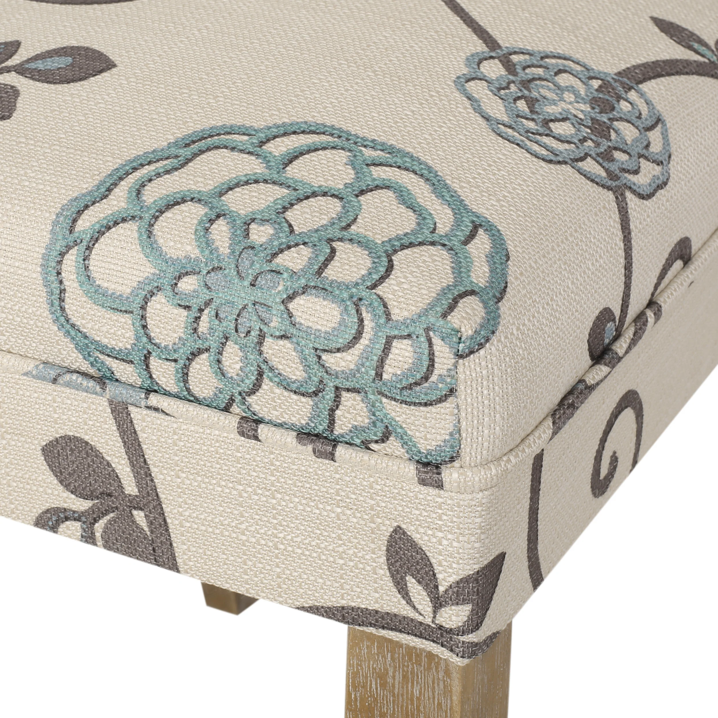 Geromin Contemporary Fabric Dining Chairs with Nailhead Trim, Set of 6 - furnishings
