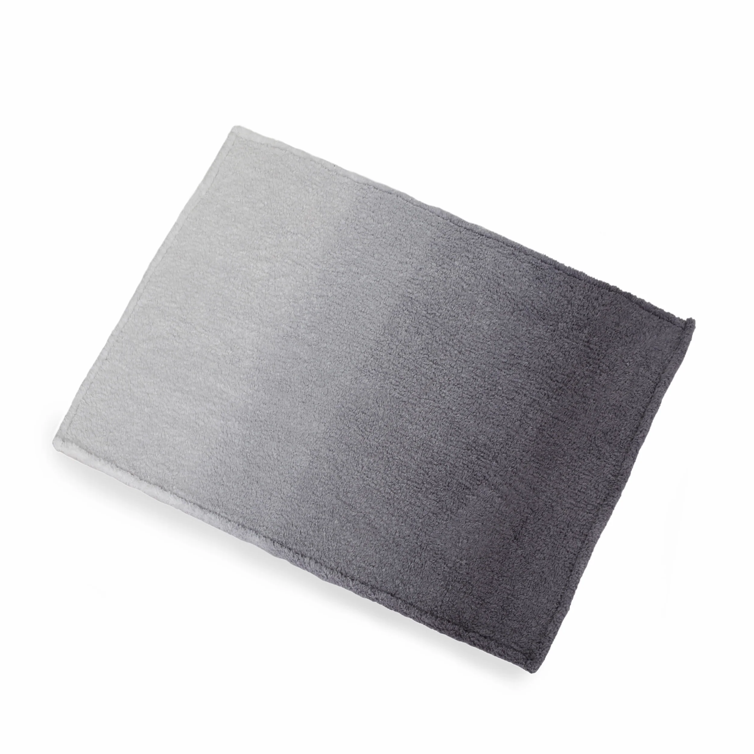 Morgan Modern Sherpa Throw Blanket, Gray and White - furnishings