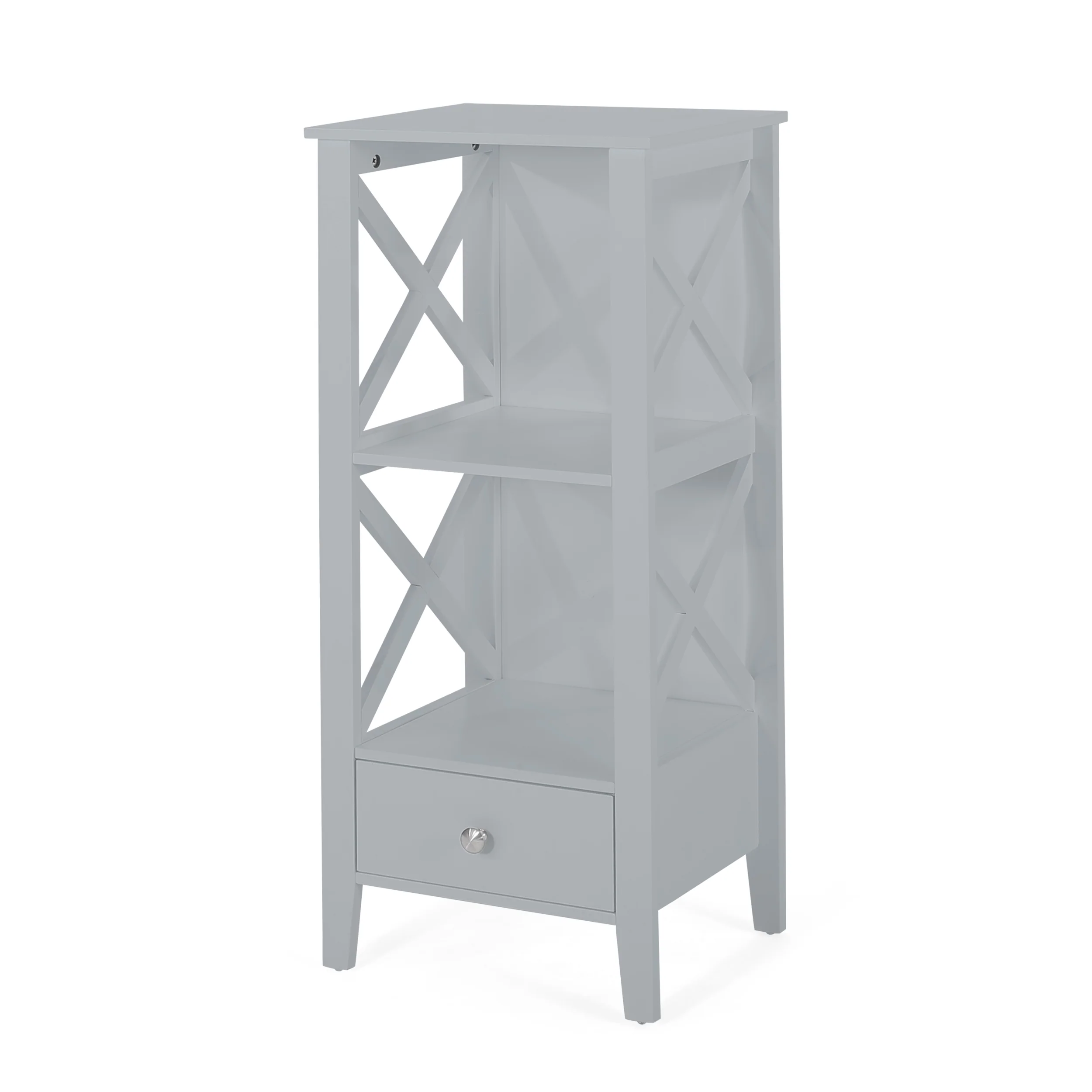 Lewis Modern Bathroom Floor Storage Rack with Drawer - furnishings