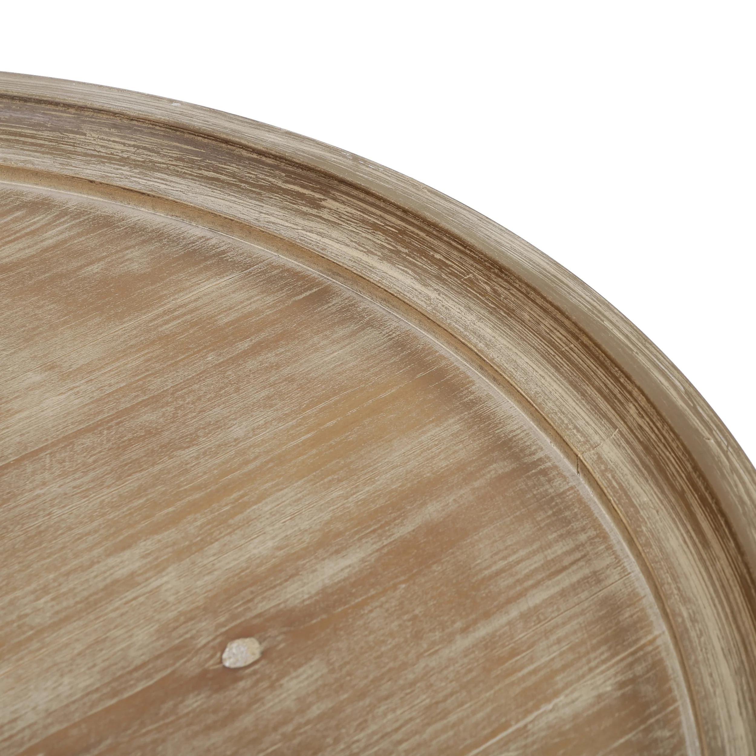 Alteri Finished Faux Wood Circular Coffee Table - furnishings