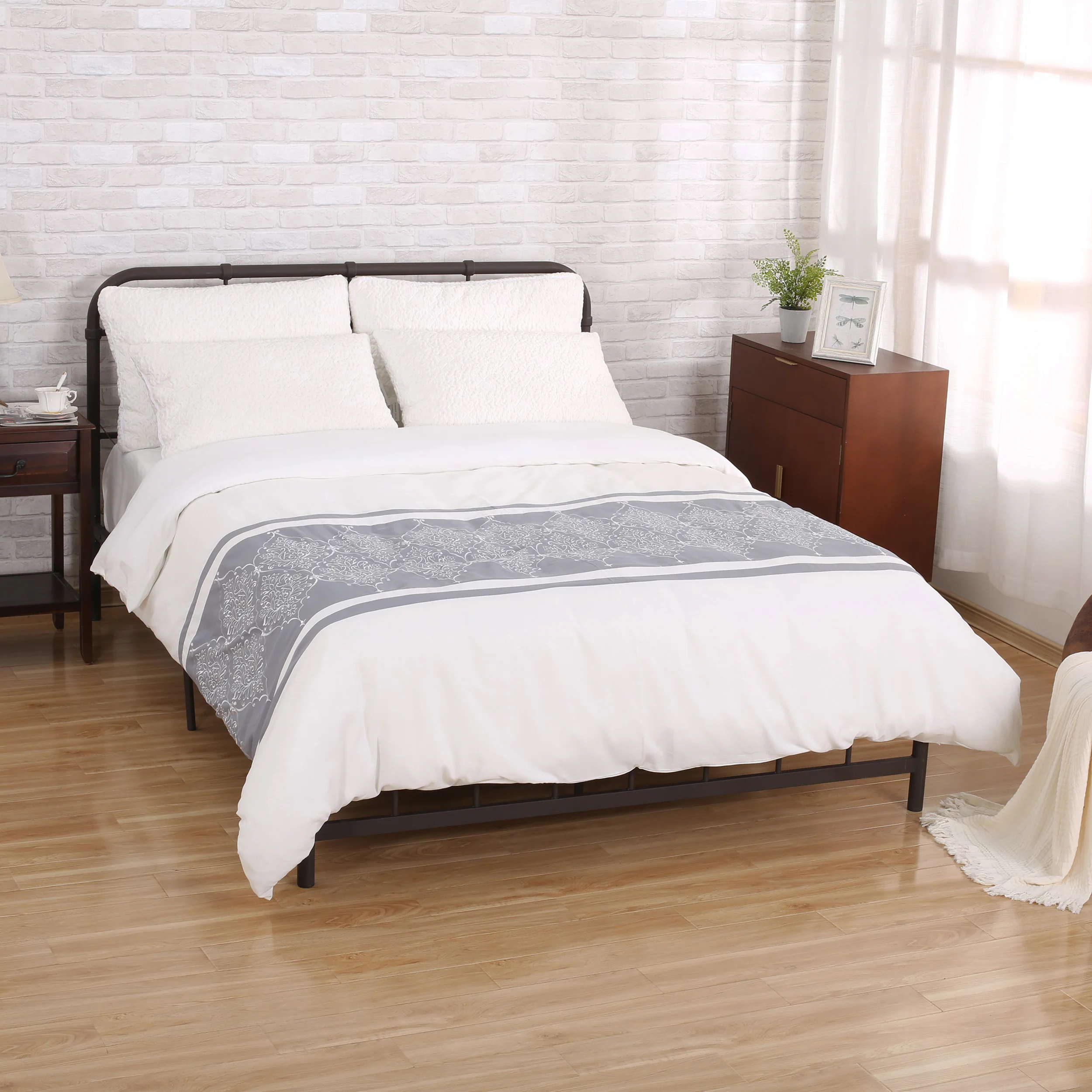 Viviana Queen Size Fabric Duvet Cover - furnishings