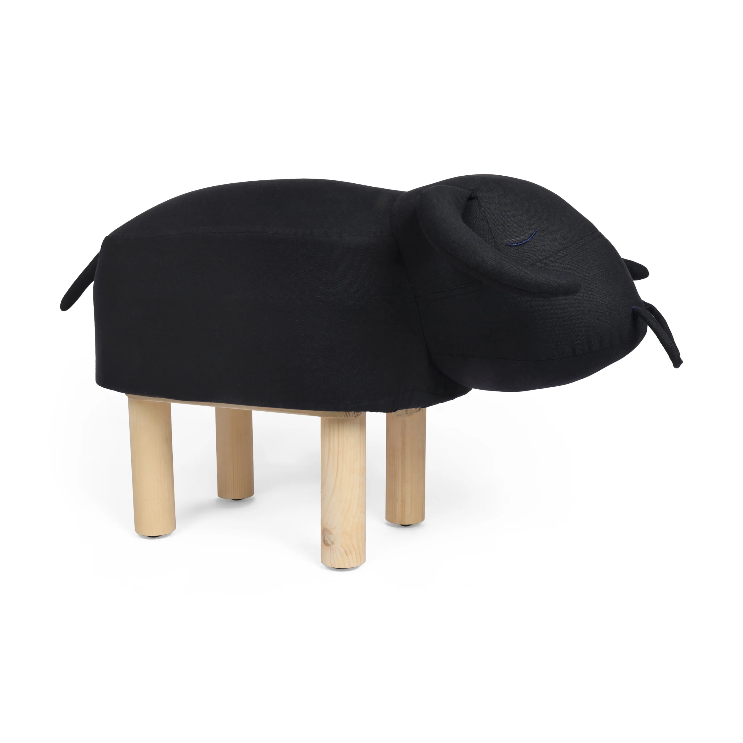 Ottavia Contemporary Kids Bull Ottoman - furnishings