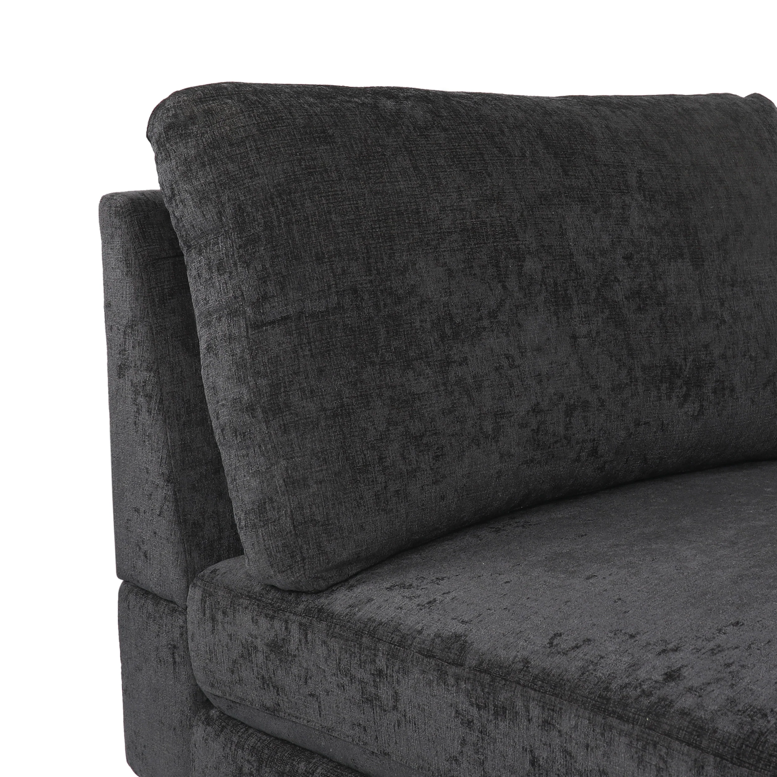 Makenleigh Contemporary Fabric Chaise Lounge - furnishings