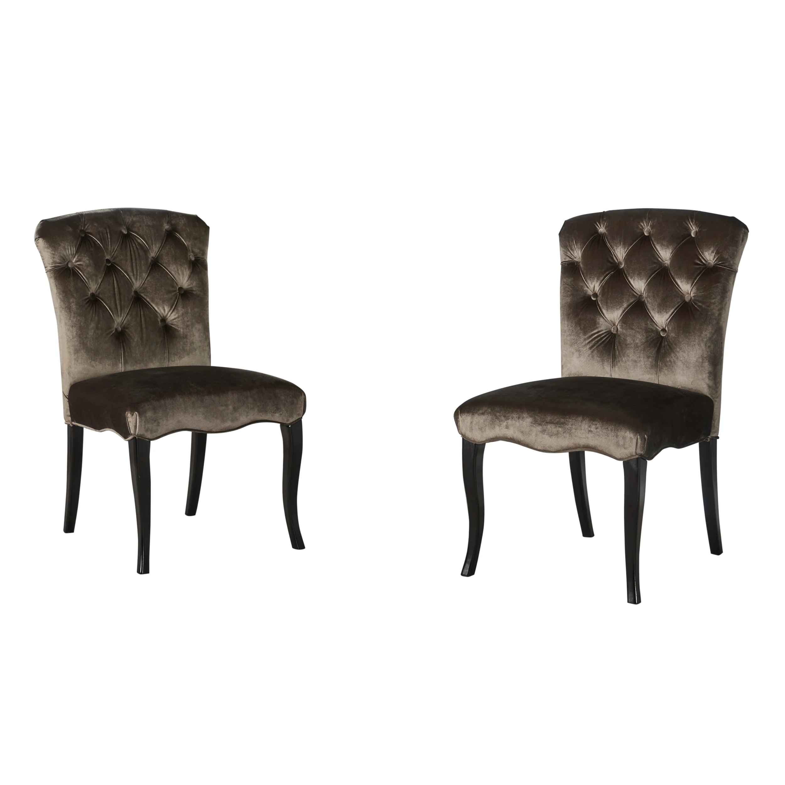 Hallie Traditional Tufted Armless Dining Chairs (Set of 2) - furnishings