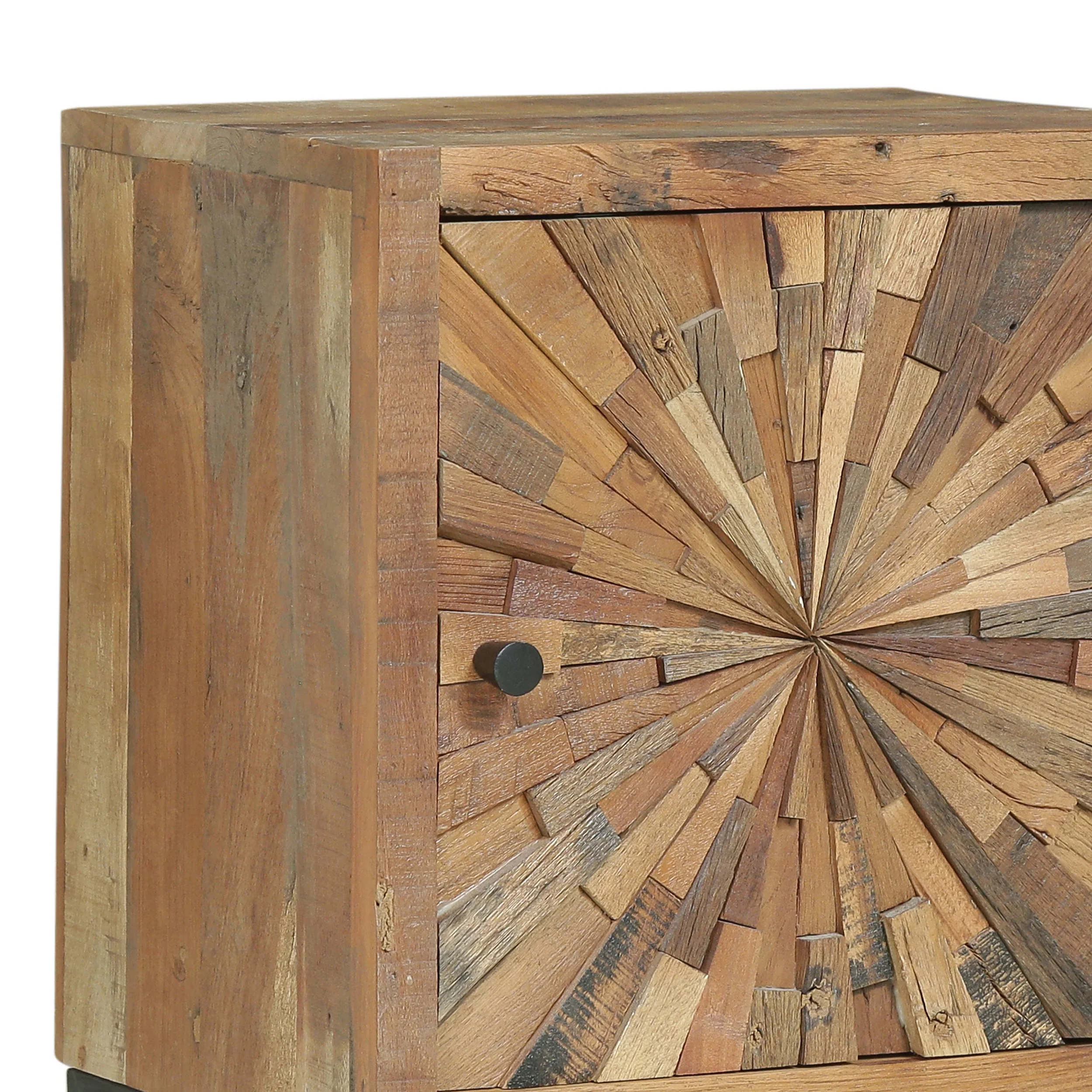 Kelci Boho Wooden Night Stand - furnishings