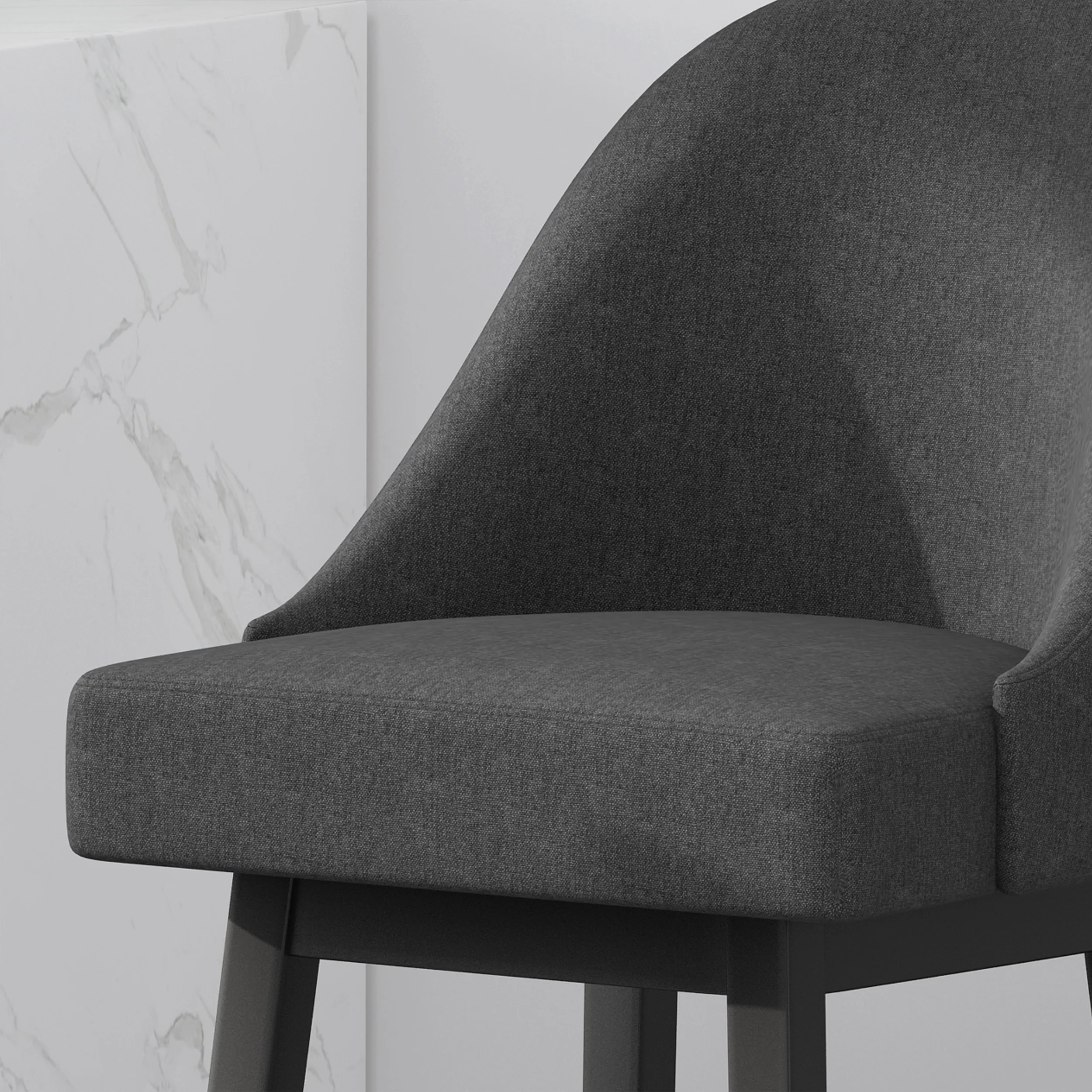 Andriel Modern Upholstered Swivel Bar Stool - furnishings