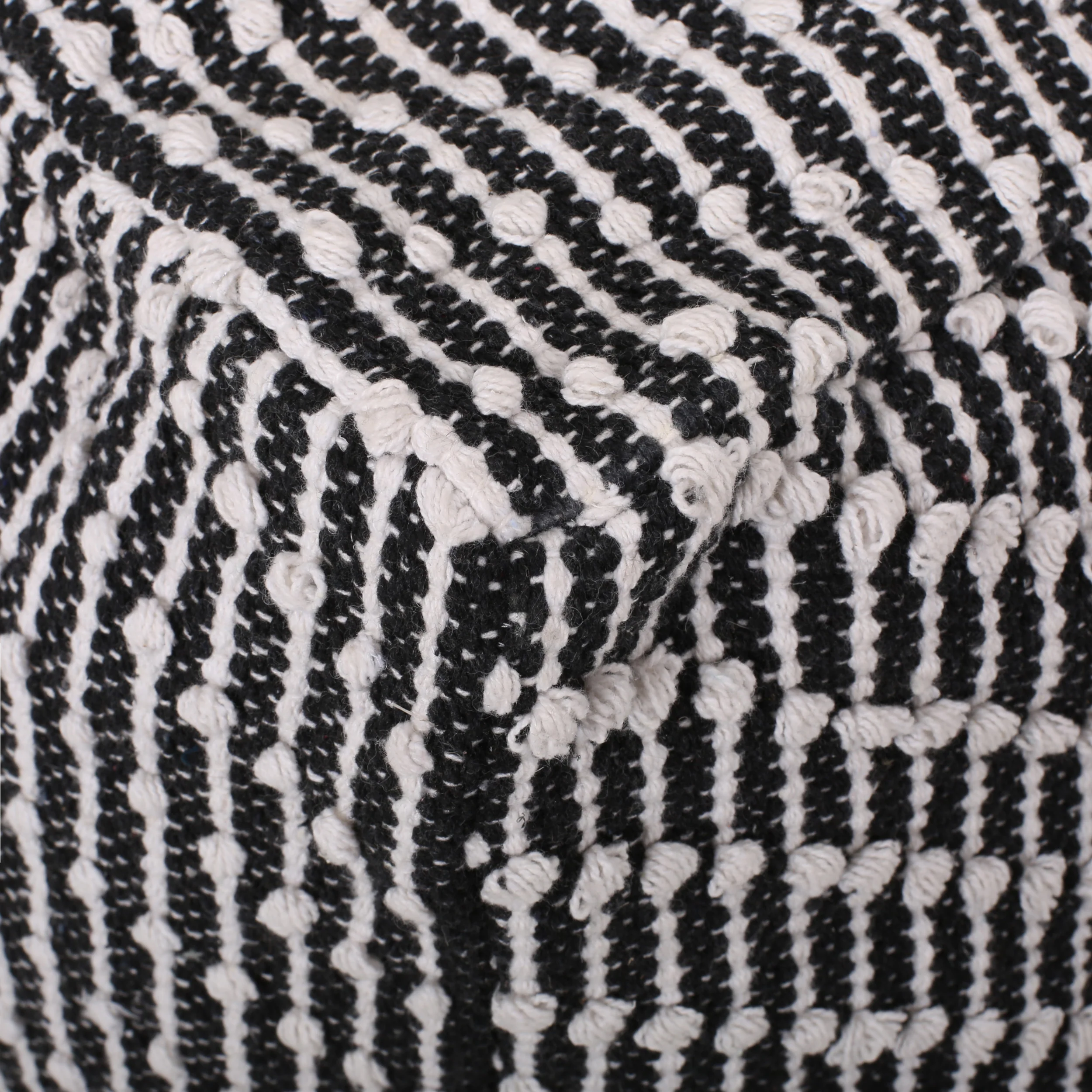 Jihad Boho Fabric Cube Pouf - furnishings