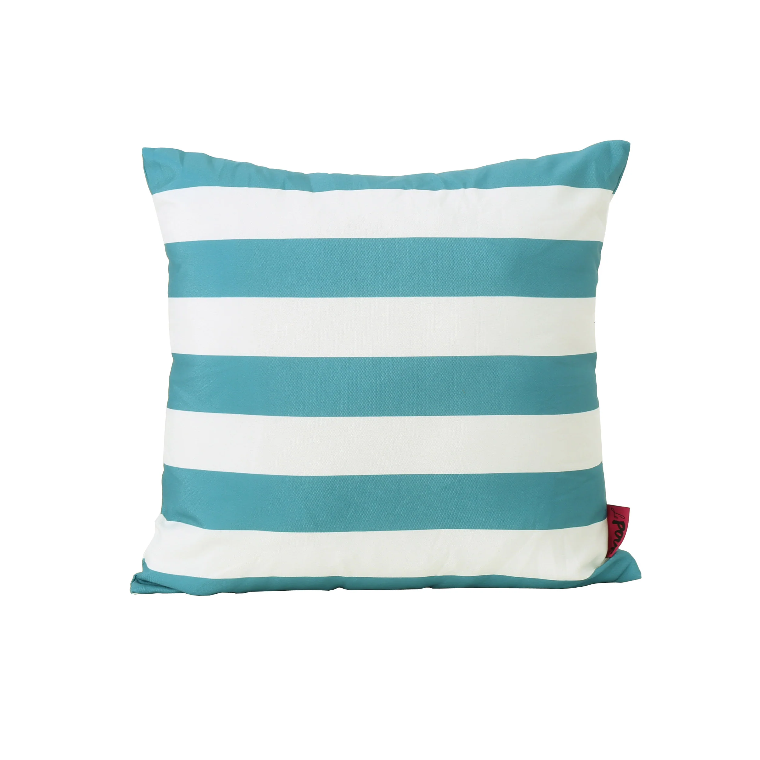 La Mesa Indoor Striped Water Resistant Square Throw Pillow - furnishings