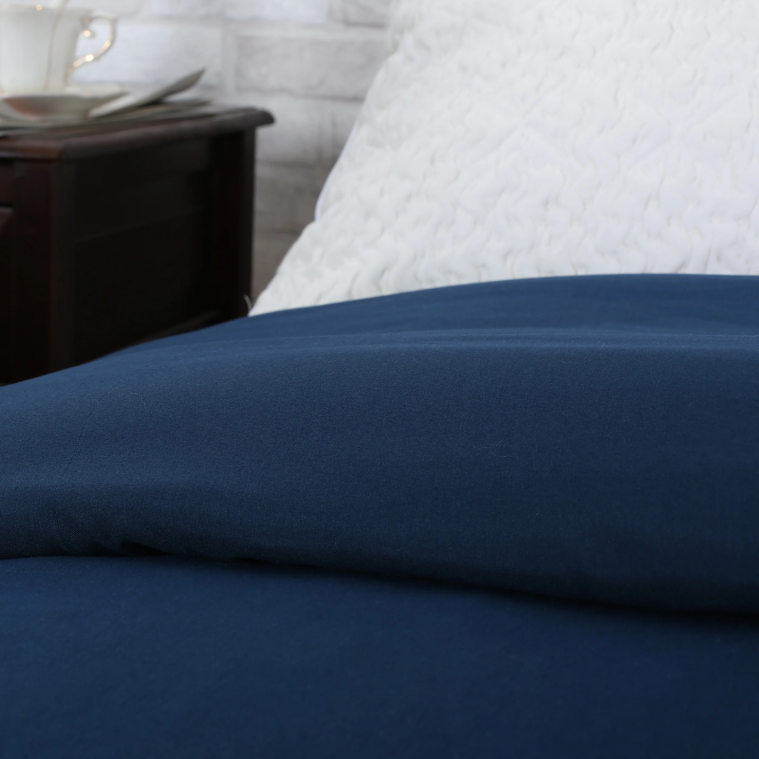 Zoey Queen Size Fabric Duvet Cover - furnishings