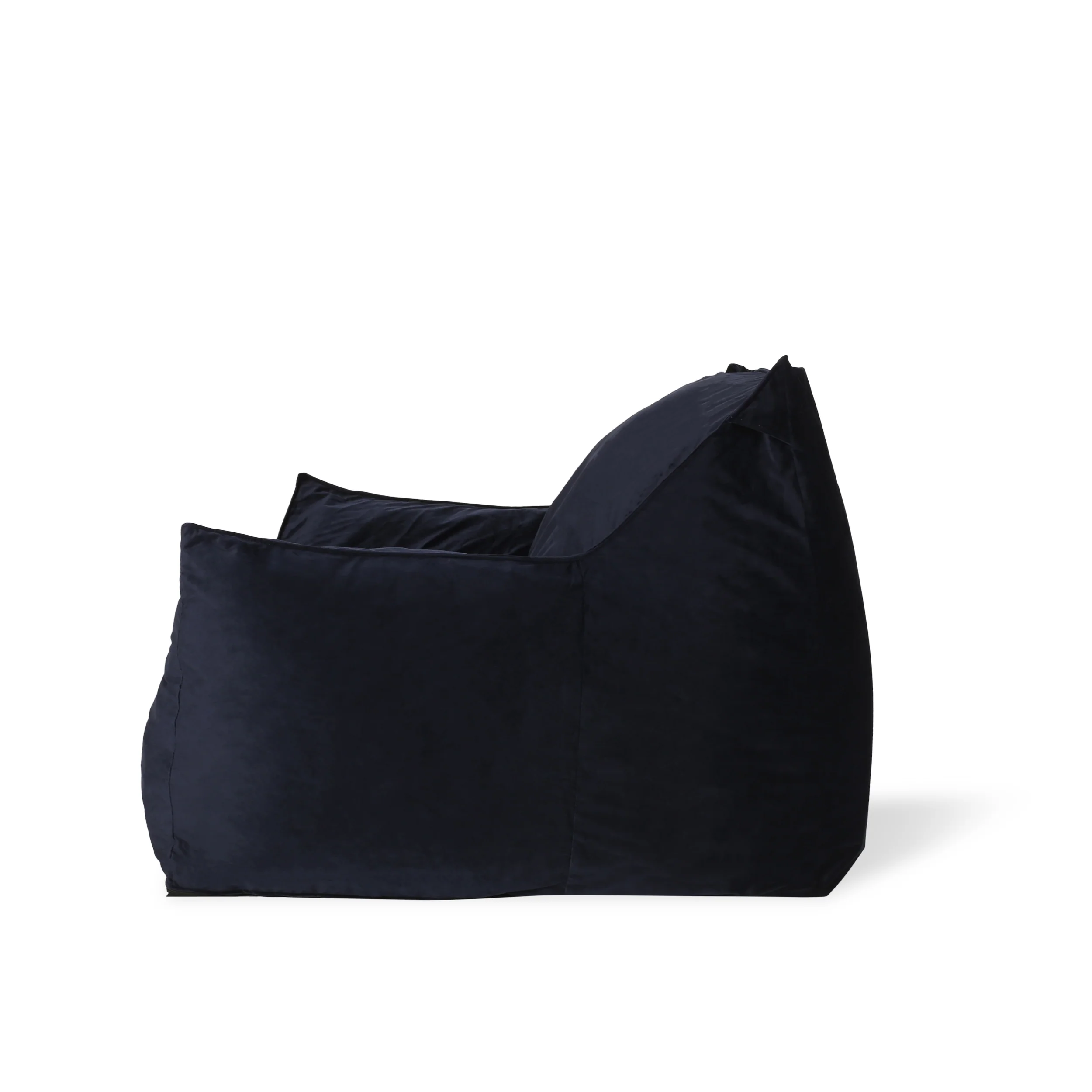 Ehlen Modern Velveteen Bean Bag Chair with Armrests - furnishings
