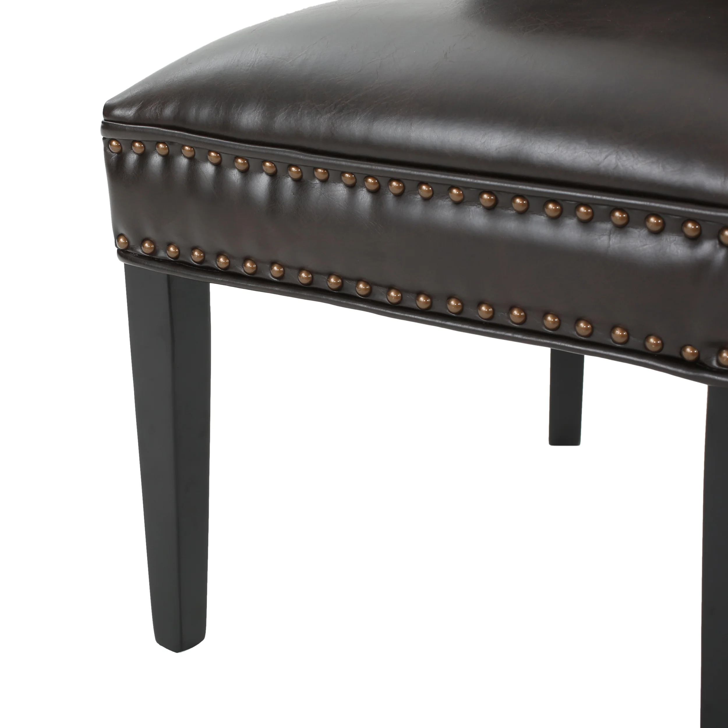 George Brown Leather Dining Chair - furnishings
