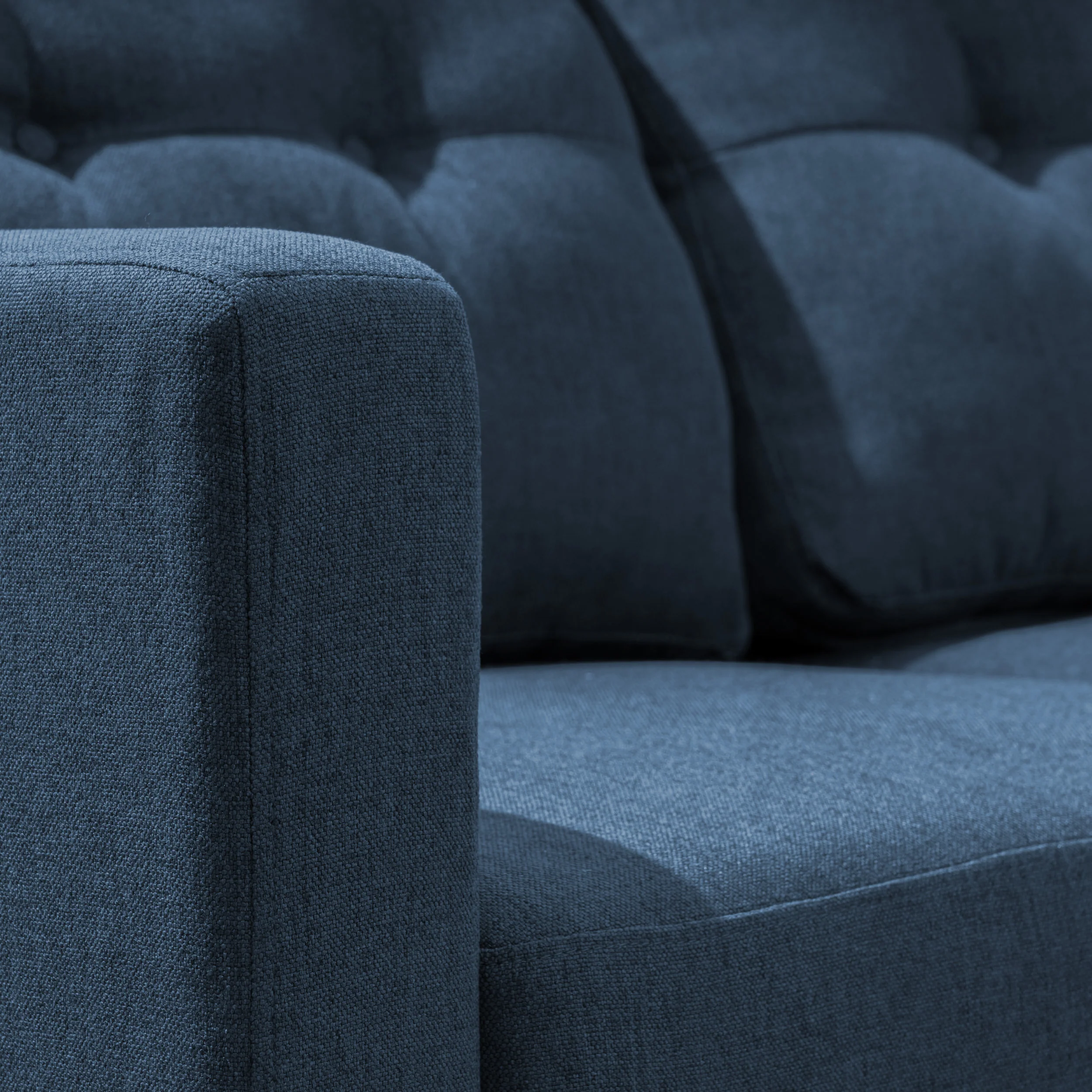 Niya Mid Century Modern 7 Piece Fabric Extended Sectional Sofa - furnishings