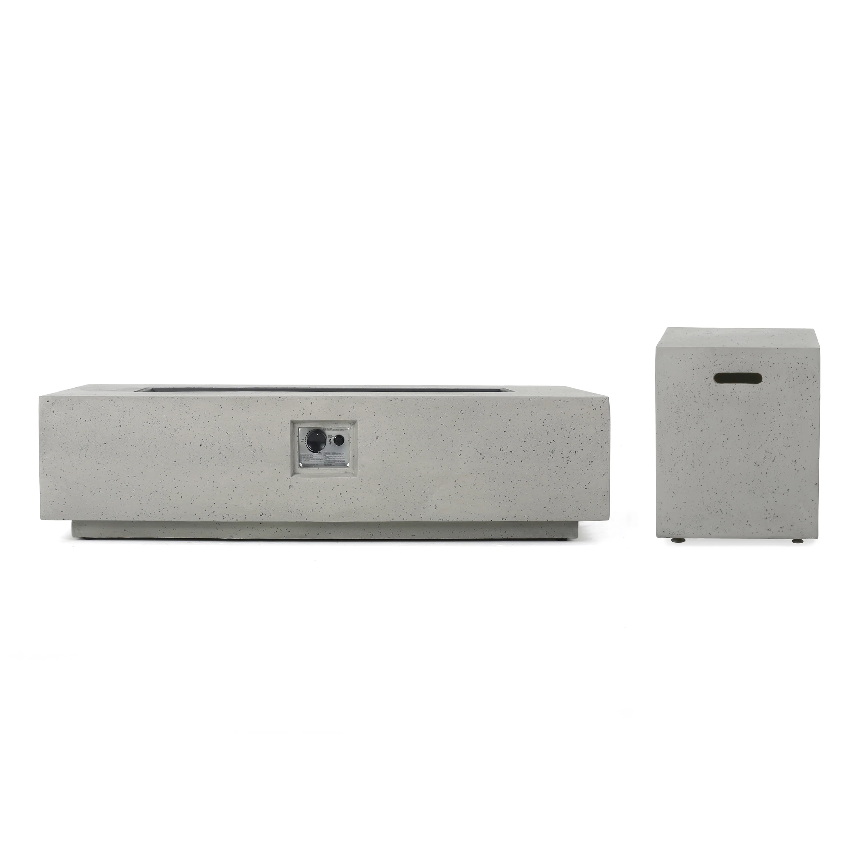 Jaxon Outdoor 50,000 BTU Rectangular Fire Table with Tank Holder - furnishings