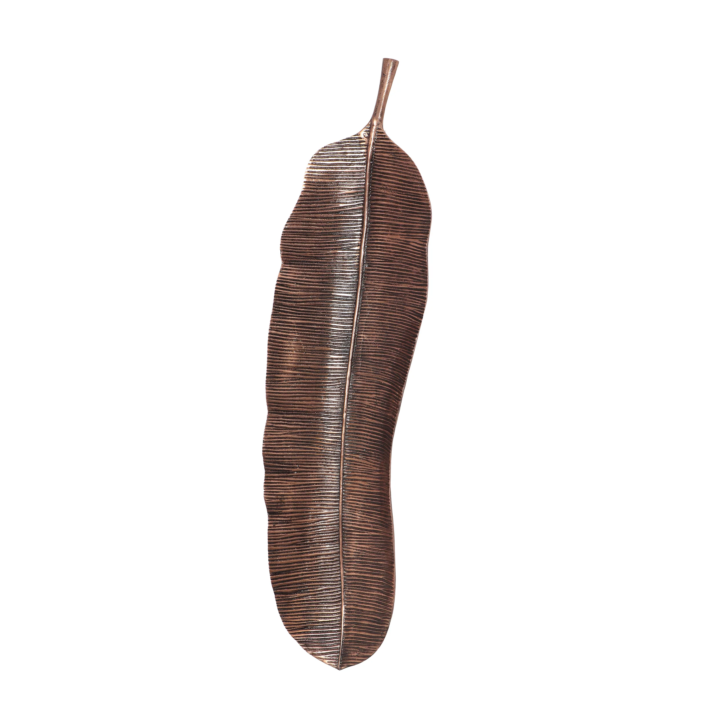 Cordele Handcrafted Aluminum Large Leaf Wall Decor - furnishings