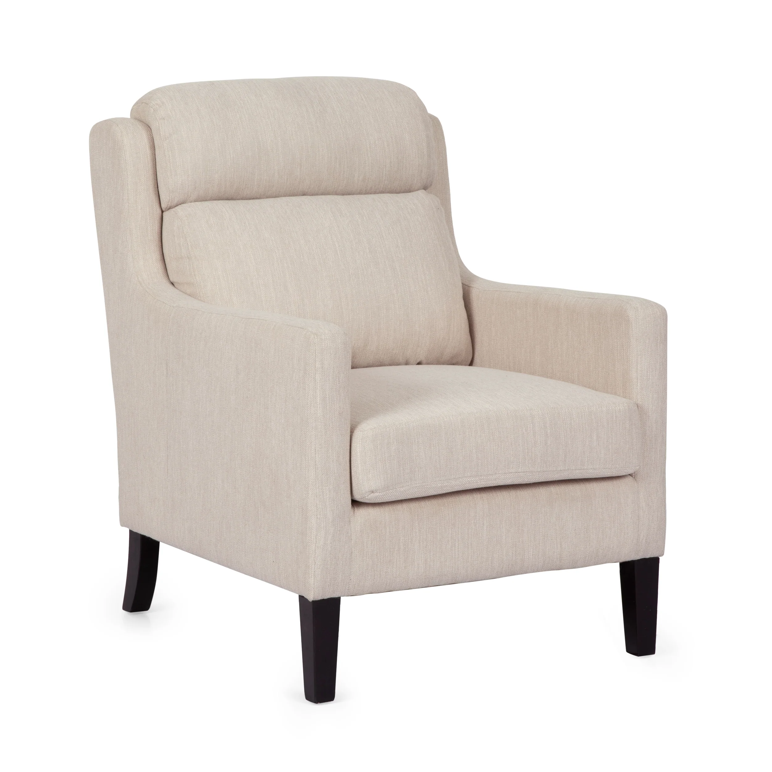 Baden Contemporary Pillow Tufted Fabric Club Chair - furnishings