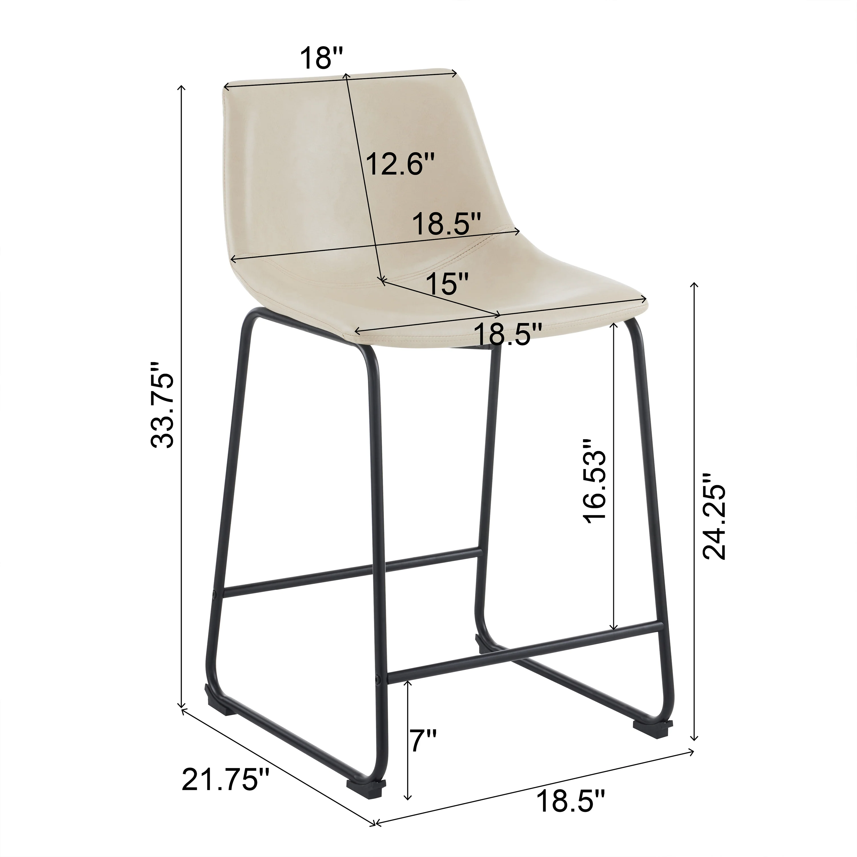 Havelton Indoor Counter Stool - furnishings