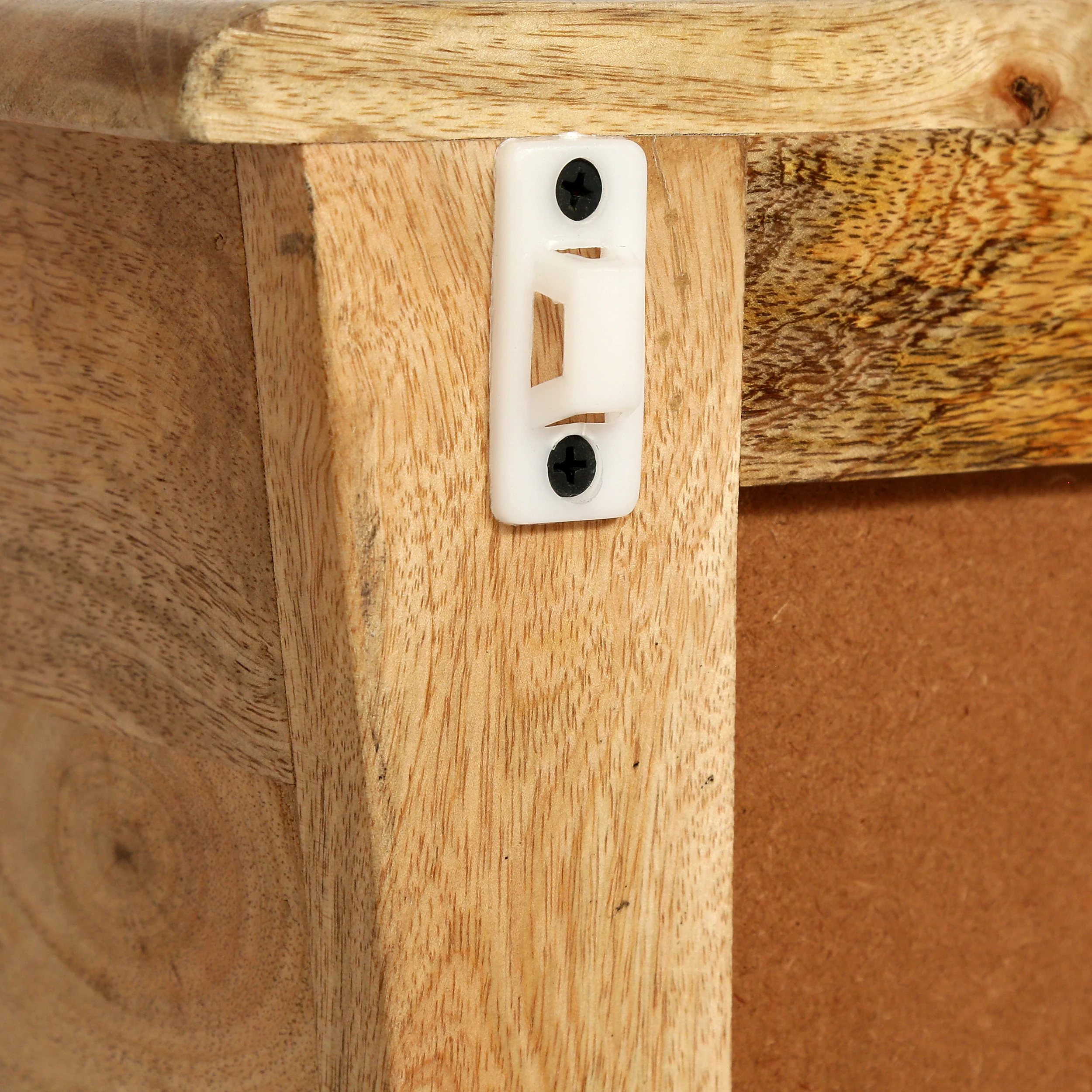 Ingersol Handcrafted Boho 2 Drawer Mango Wood Nightstand - furnishings