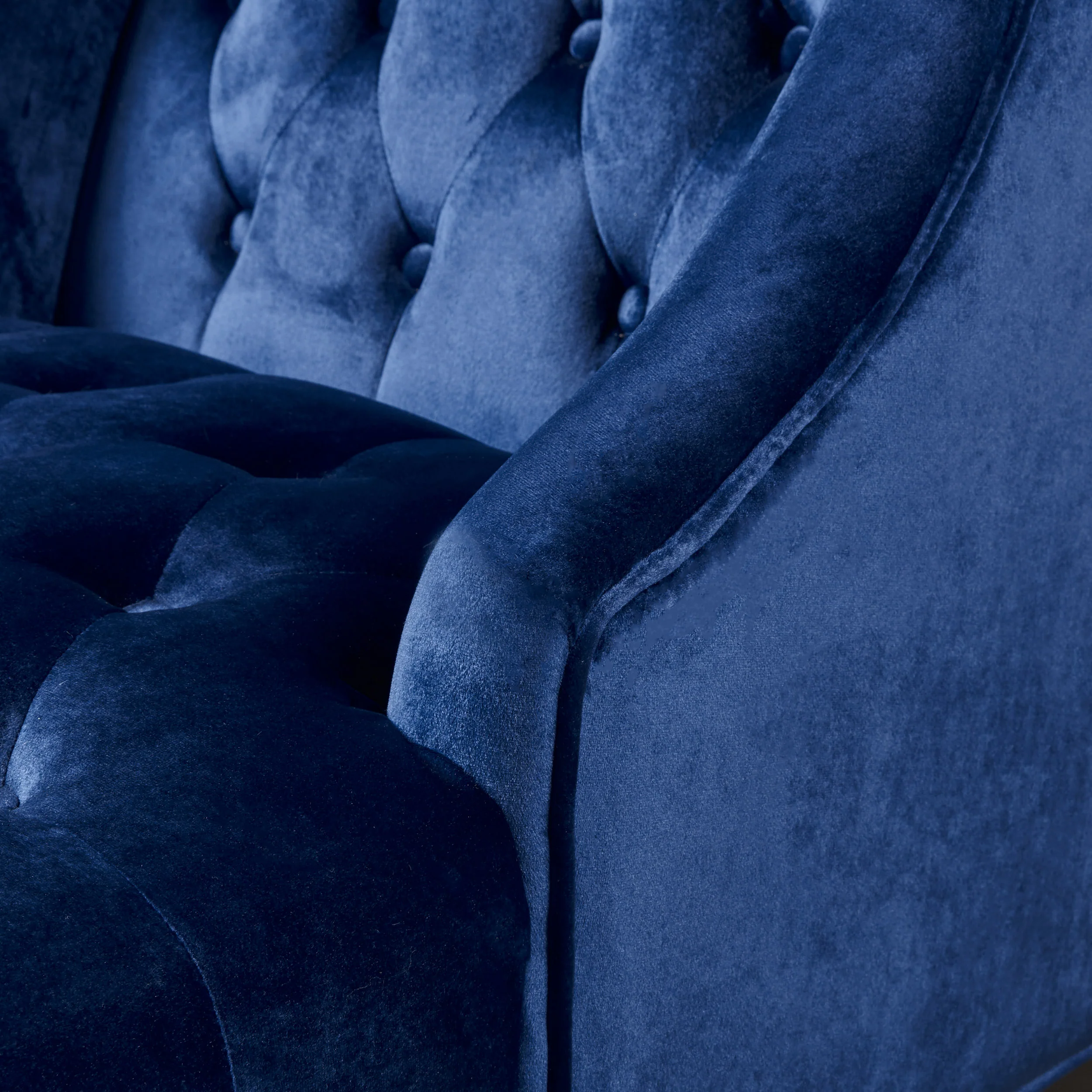 Talisa Winged High-Back Tufted New Velvet Club Chair - furnishings