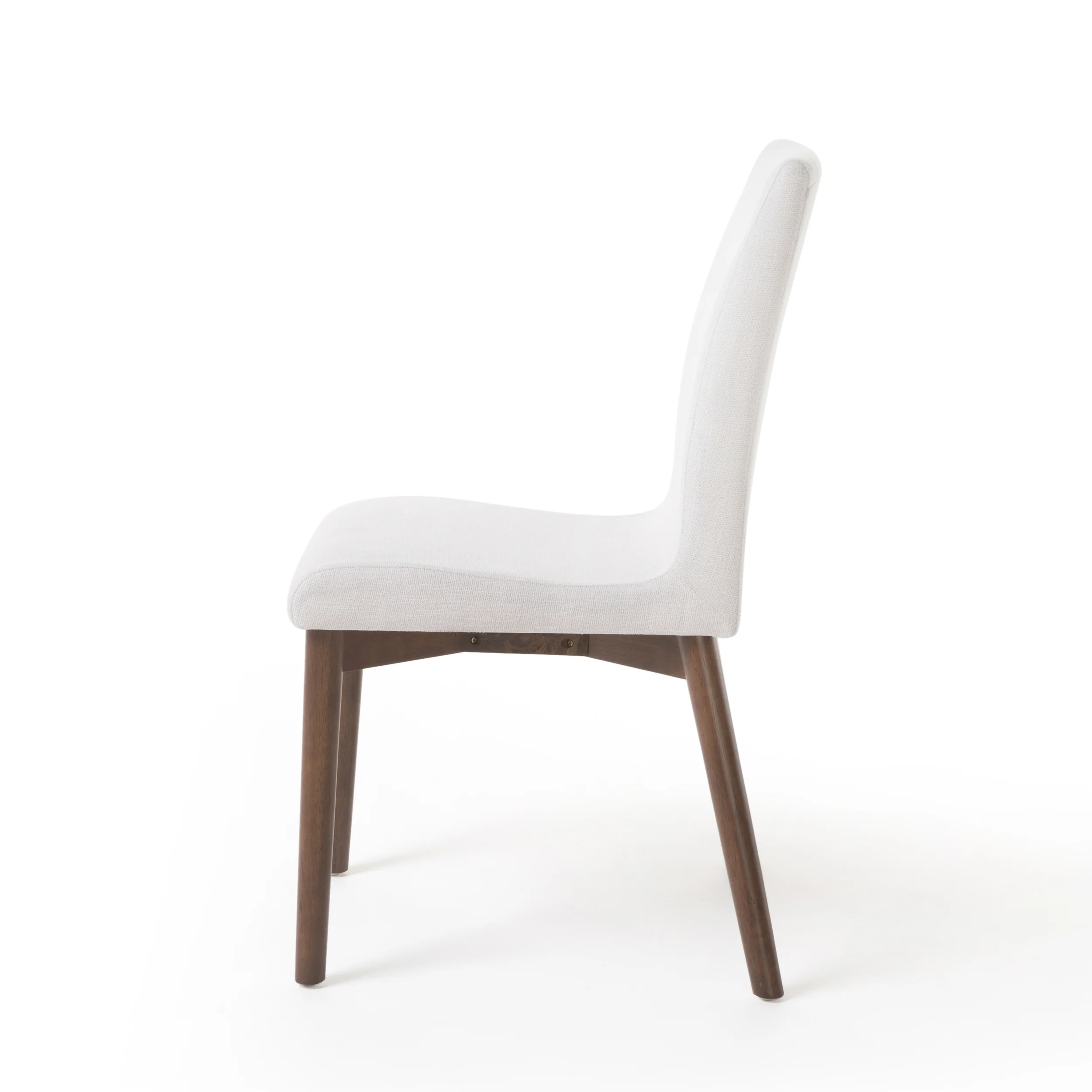 Oneida Mid-Century Modern 5 Piece Dining Set, Light Beige and Walnut - furnishings