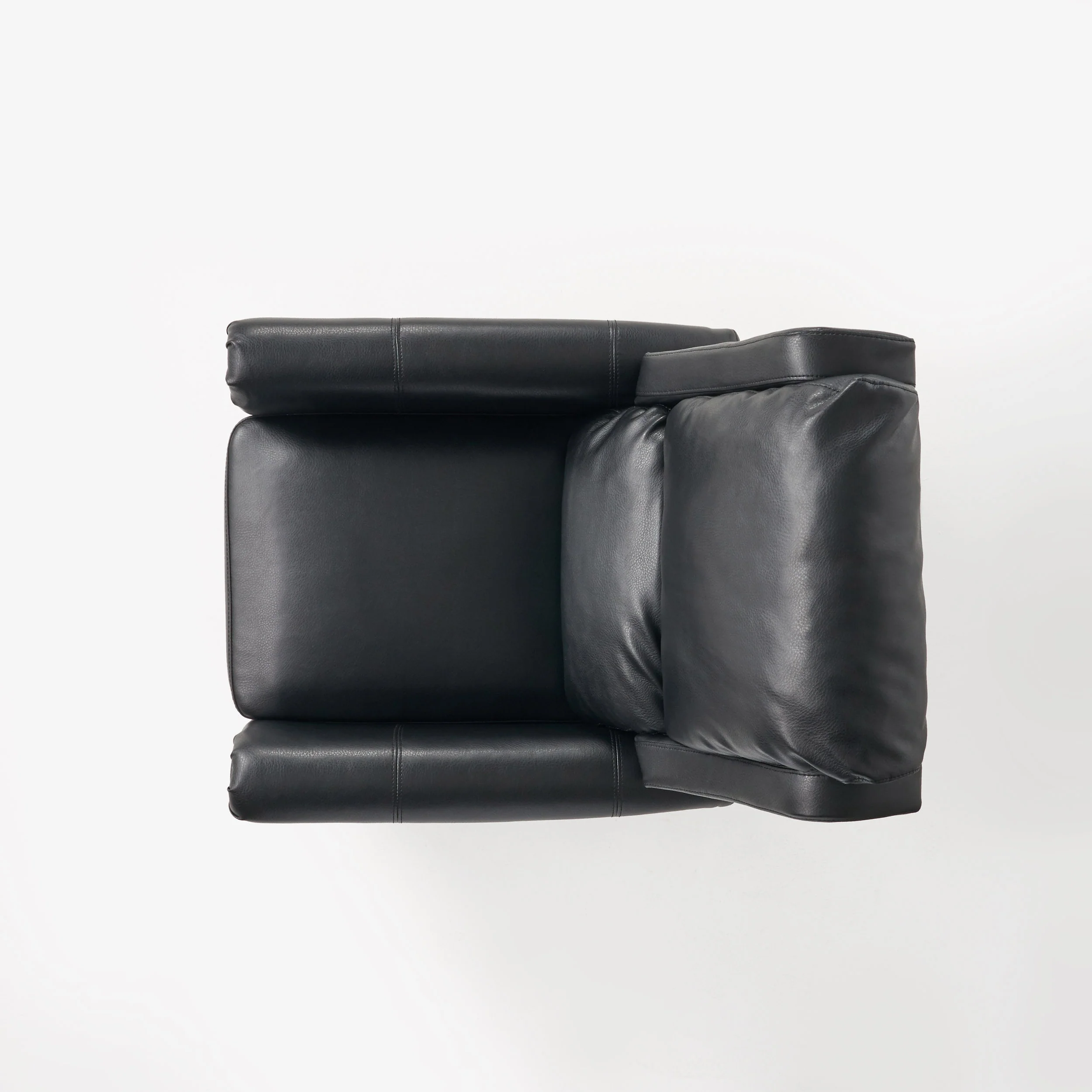 Lloyd Black Leather Recliner Club Chair - furnishings