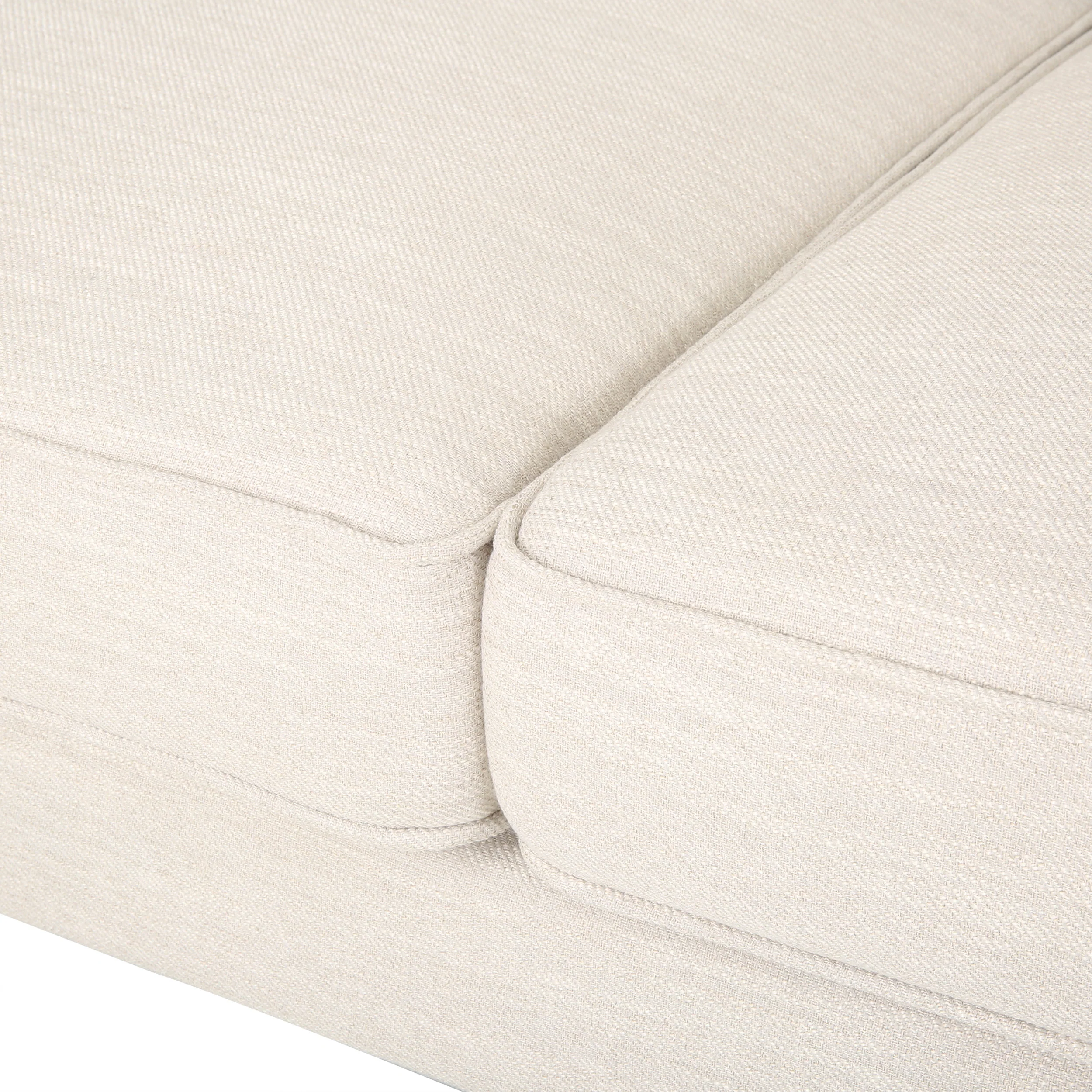 Nimsi Contemporary 3 Seater Fabric Sofa - furnishings