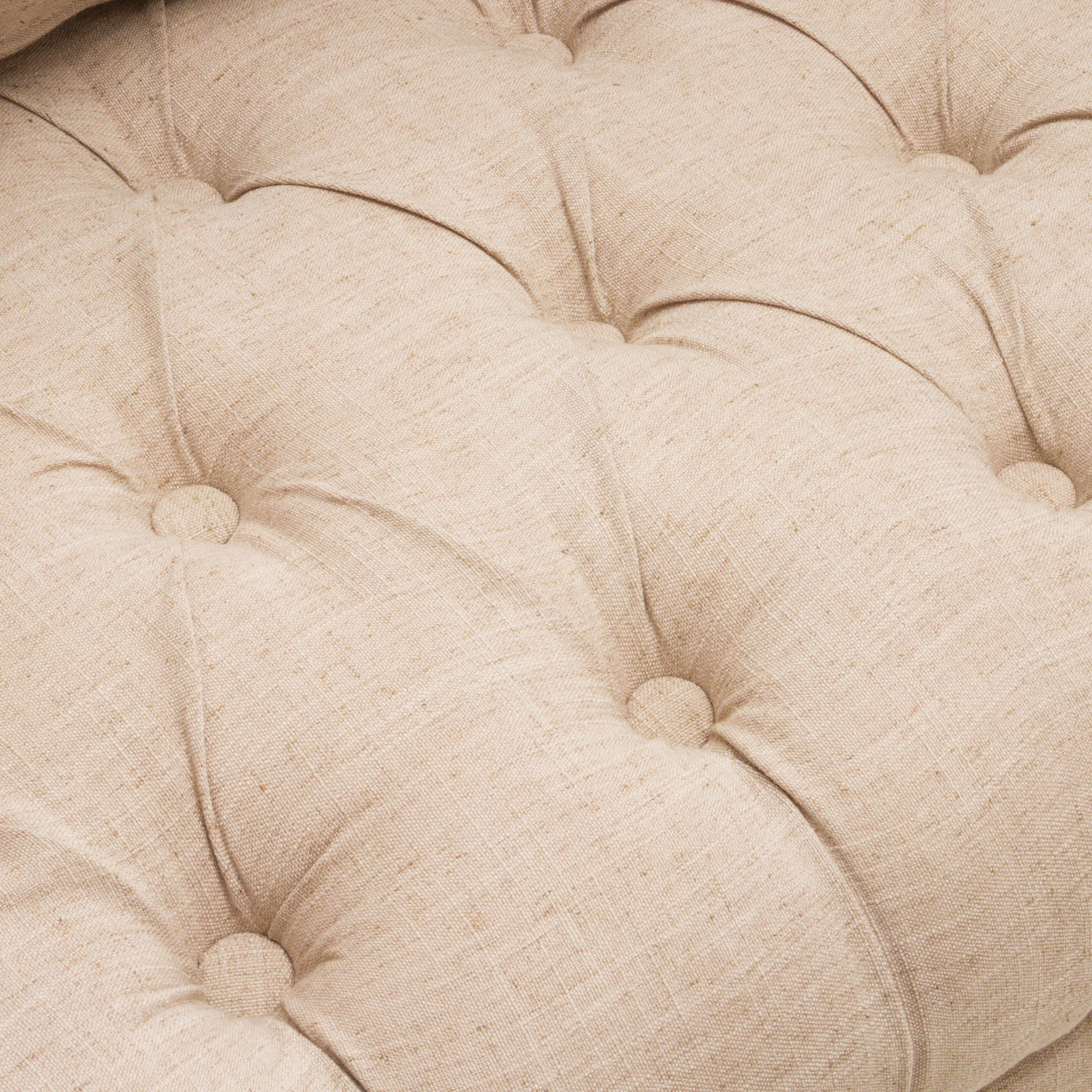 Nelson Button Tufted Fabric Armchair - furnishings