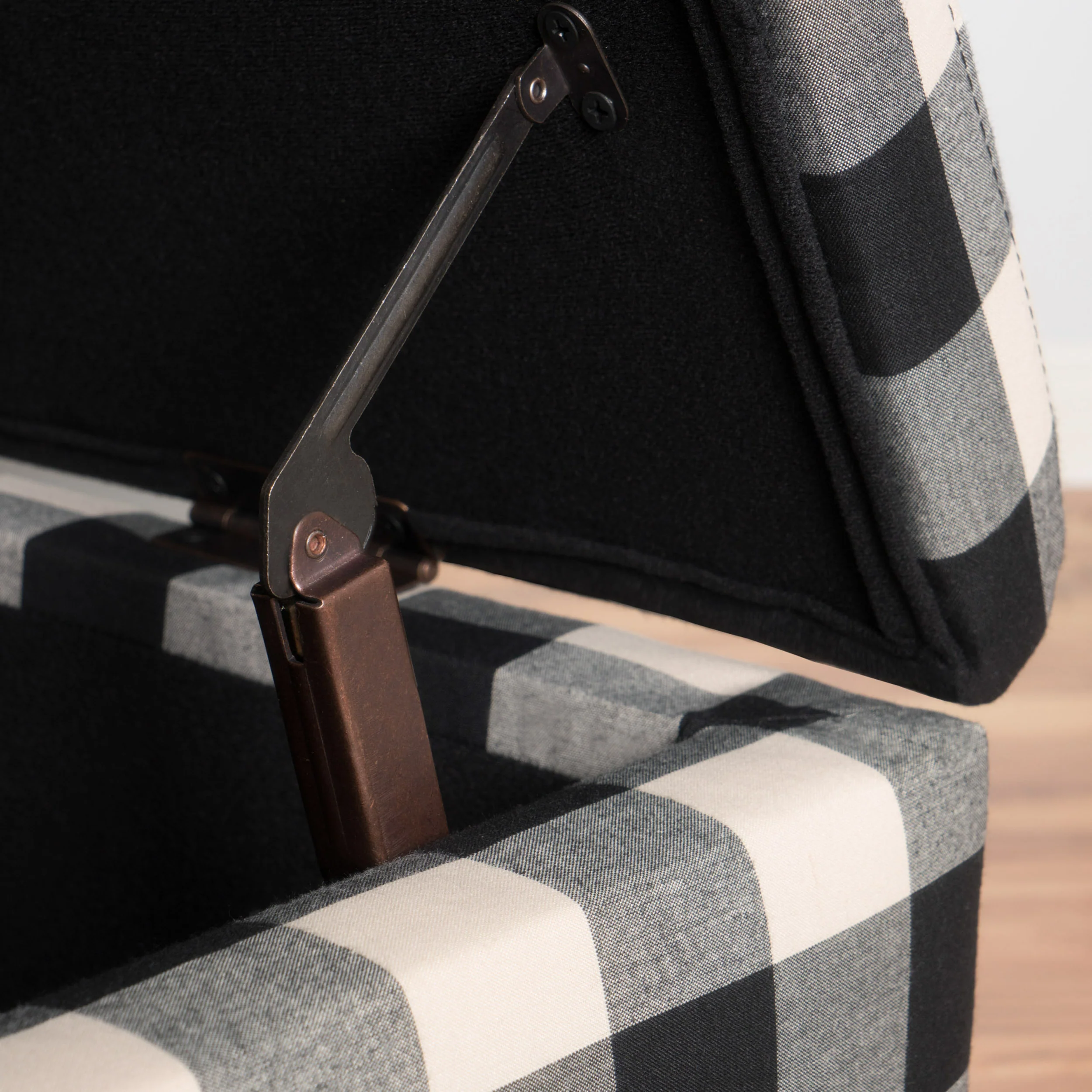 Clor Fabric Rectangle Storage Ottoman Bench - furnishings