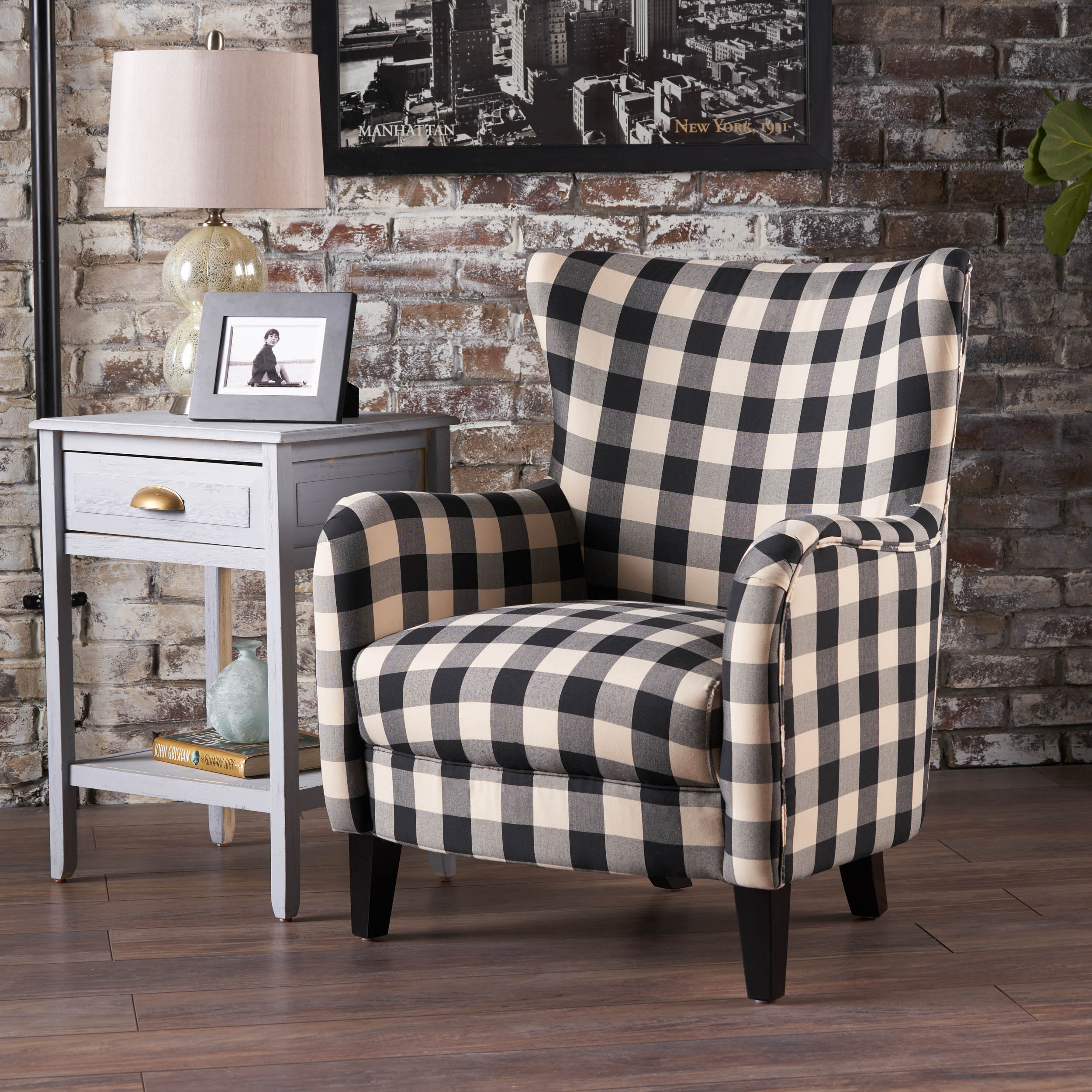 Venette Fabric Club Arm Chair - furnishings