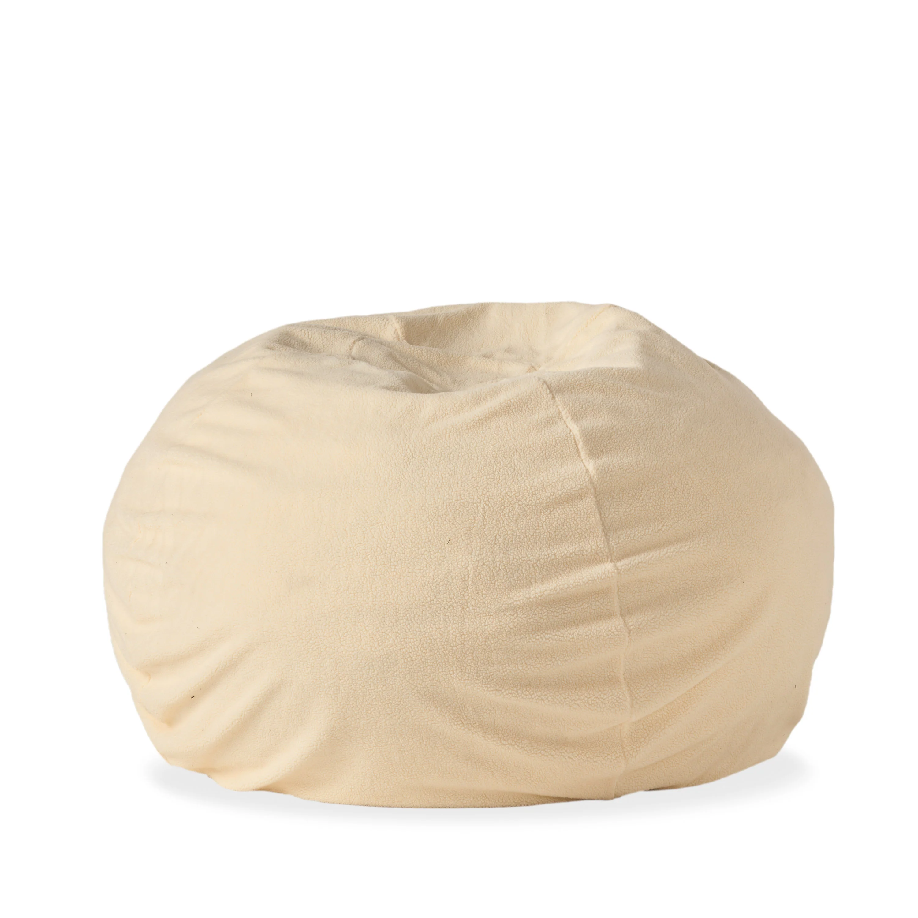 Achille Modern Shearling 5 Foot Bean Bag - furnishings