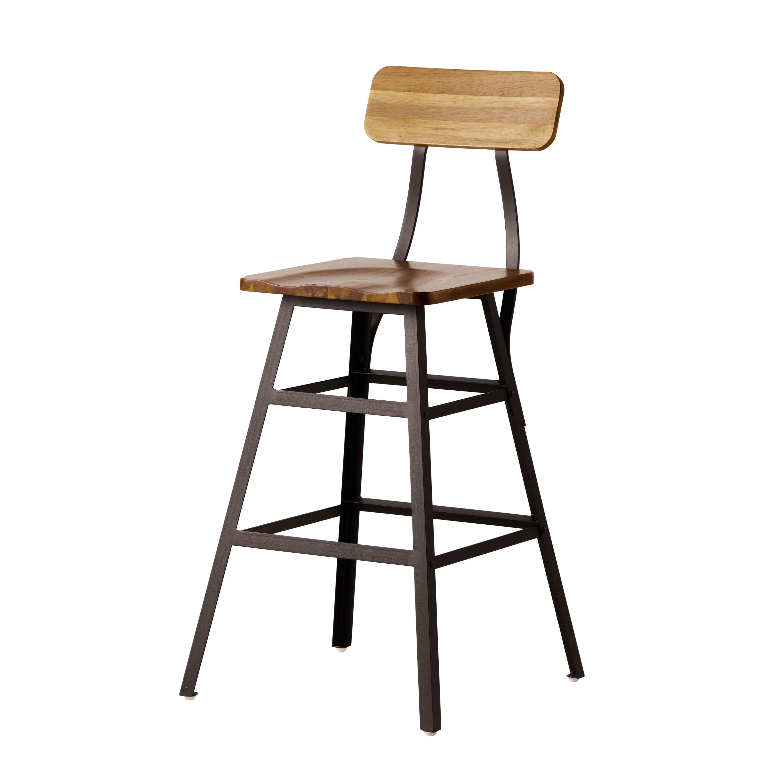 Lilinden Natural Stained Laminated Acacia 28-Inch Bar Chair (Set of 2) - furnishings