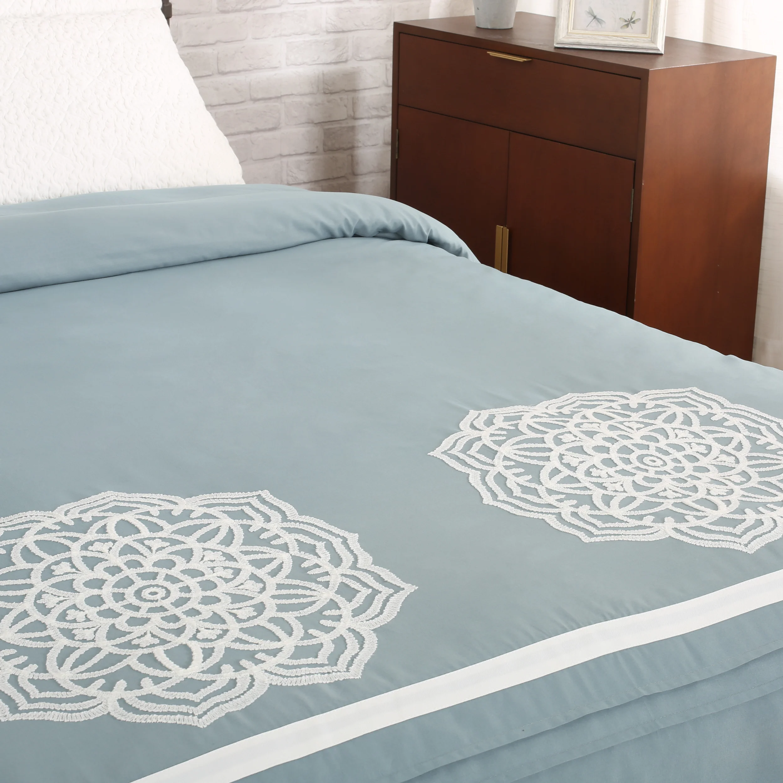 Liliana Queen Size Fabric Duvet Cover - furnishings
