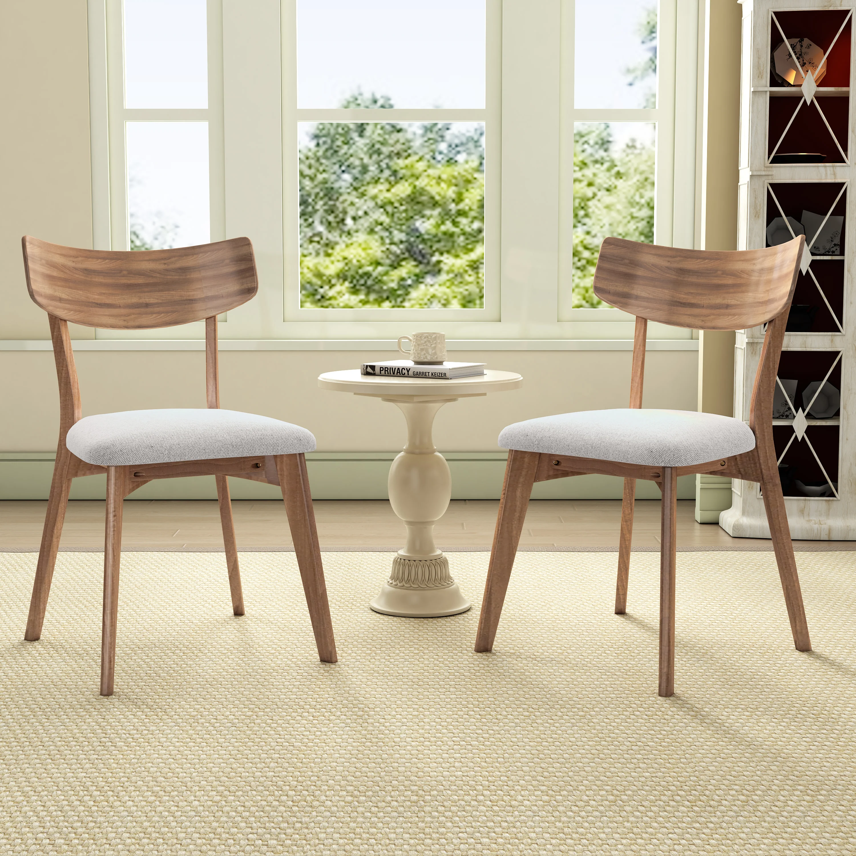 Solvanta Mid Century Modern Dining Chairs - furnishings