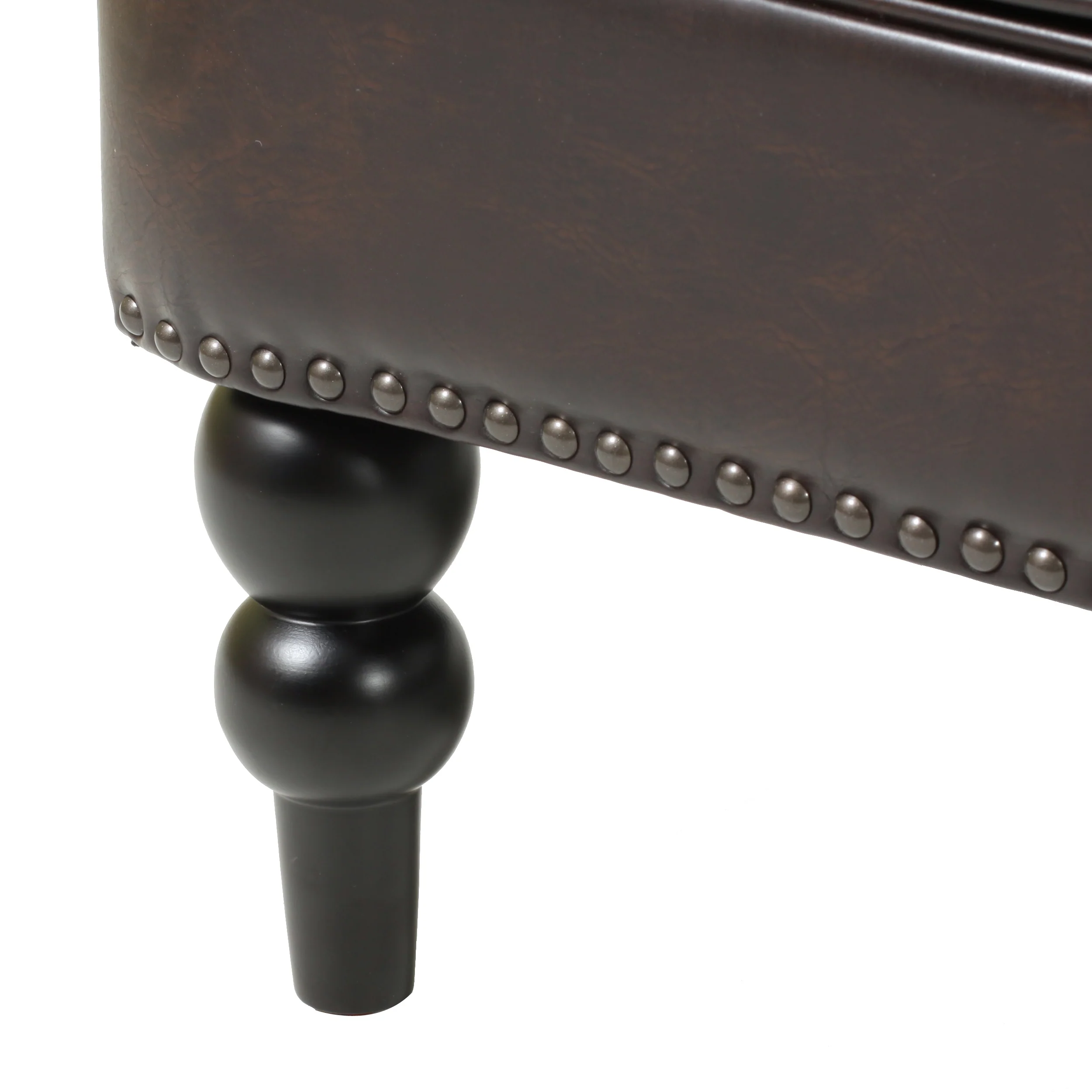 Medford Brown Leather Club Chair - furnishings