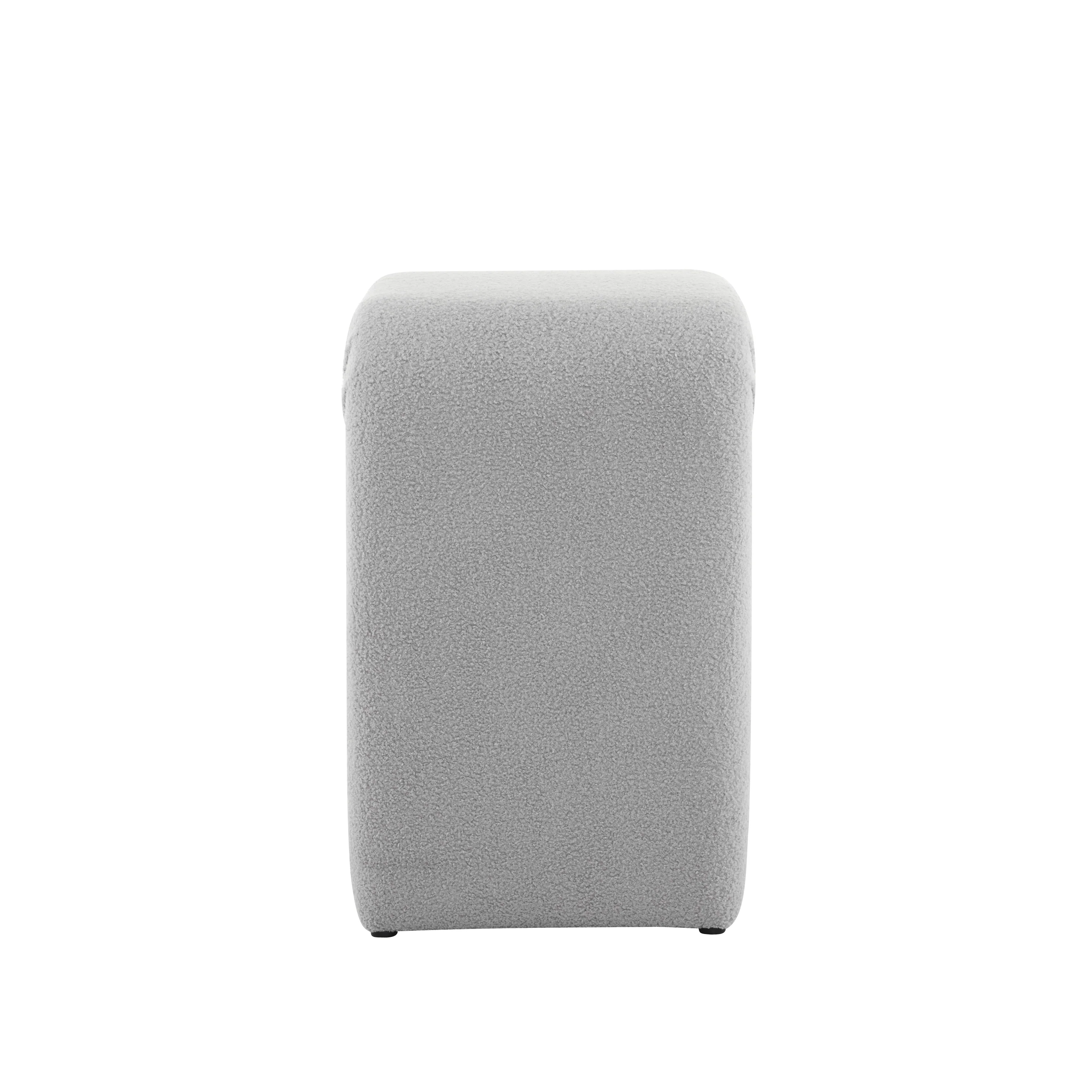 Ridgea Upholstered Boucle Stools with Footrest - furnishings