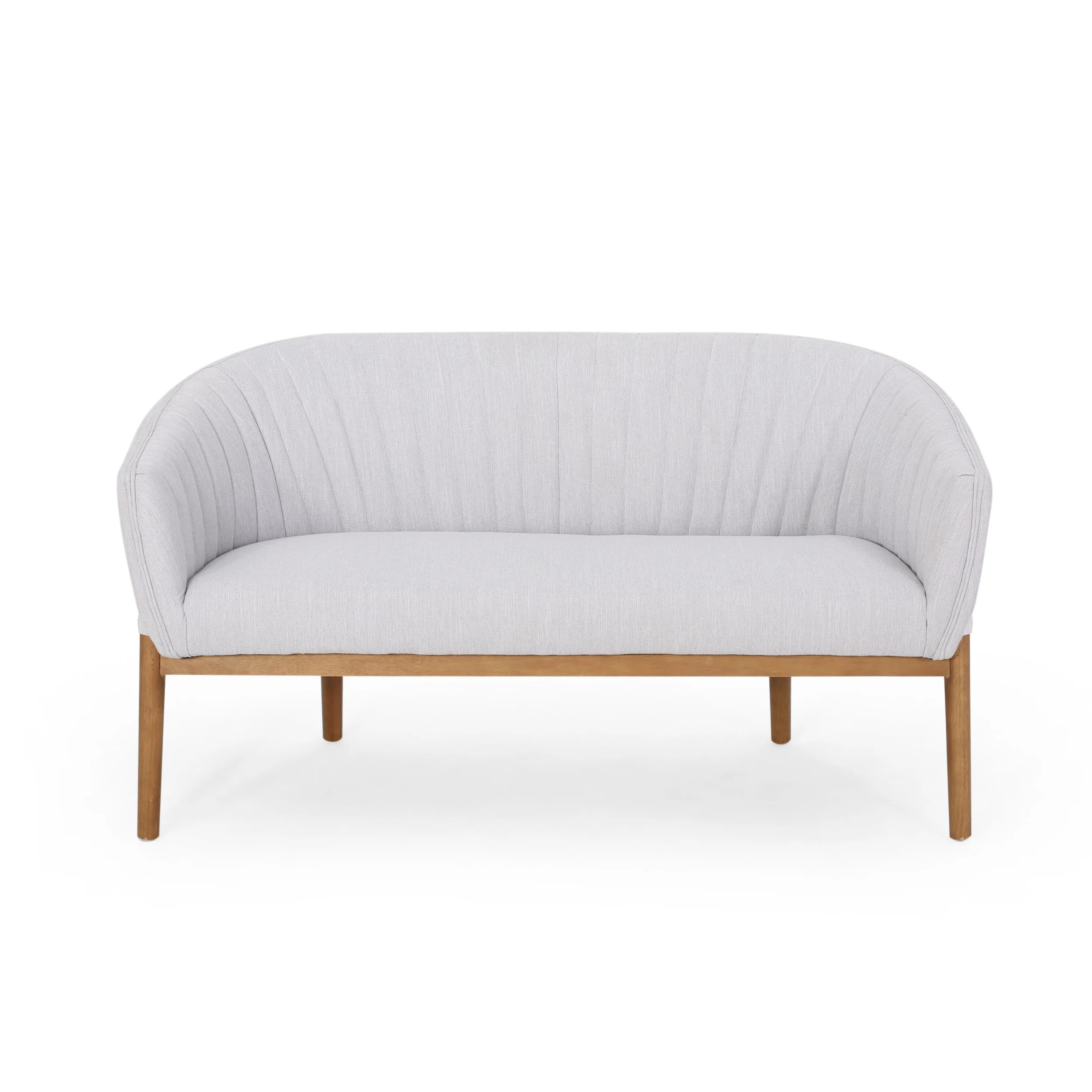 Deborah Mid-Century Fabric Settee - furnishings