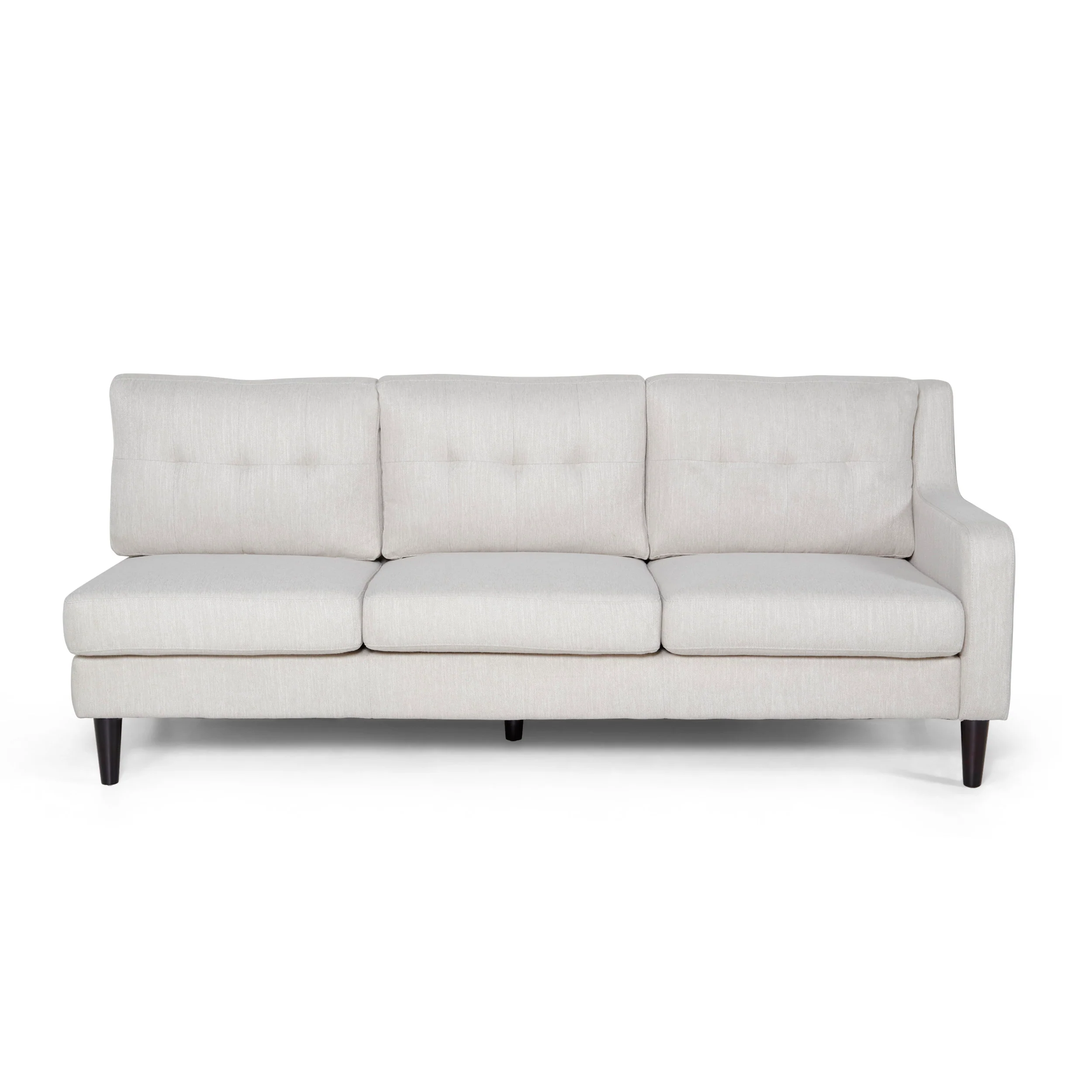 McCone Contemporary Tufted Fabric 7 Seater Sectional Sofa Set - furnishings