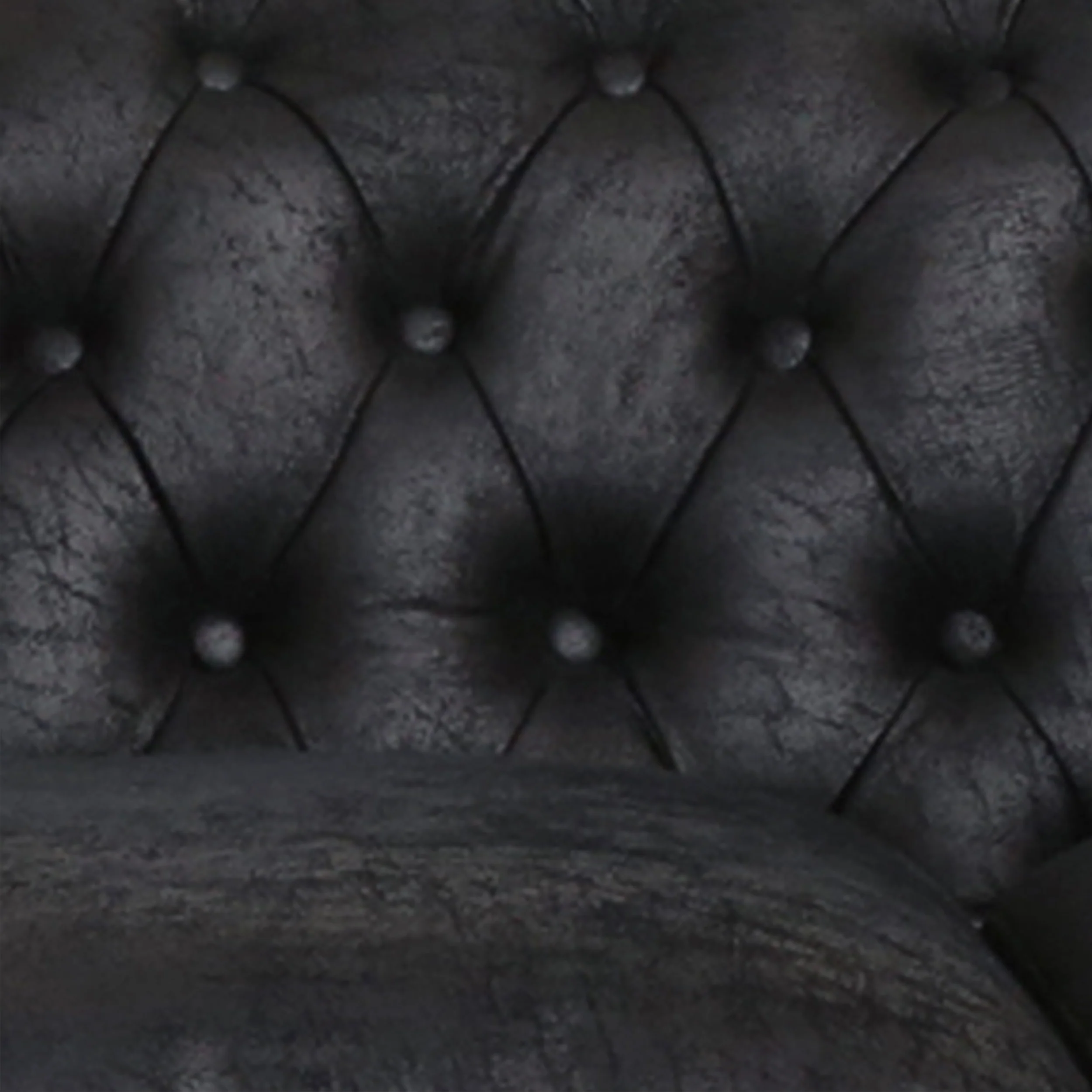 Vita Chesterfield Tufted Microfiber Sofa with Scroll Arms - furnishings