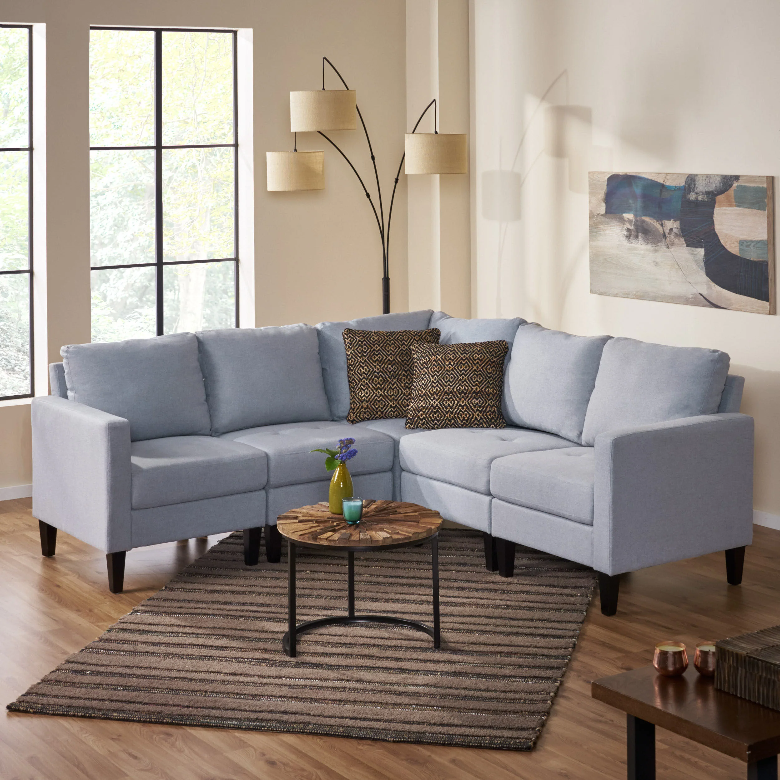 Bridger Fabric Sectional Couch - furnishings