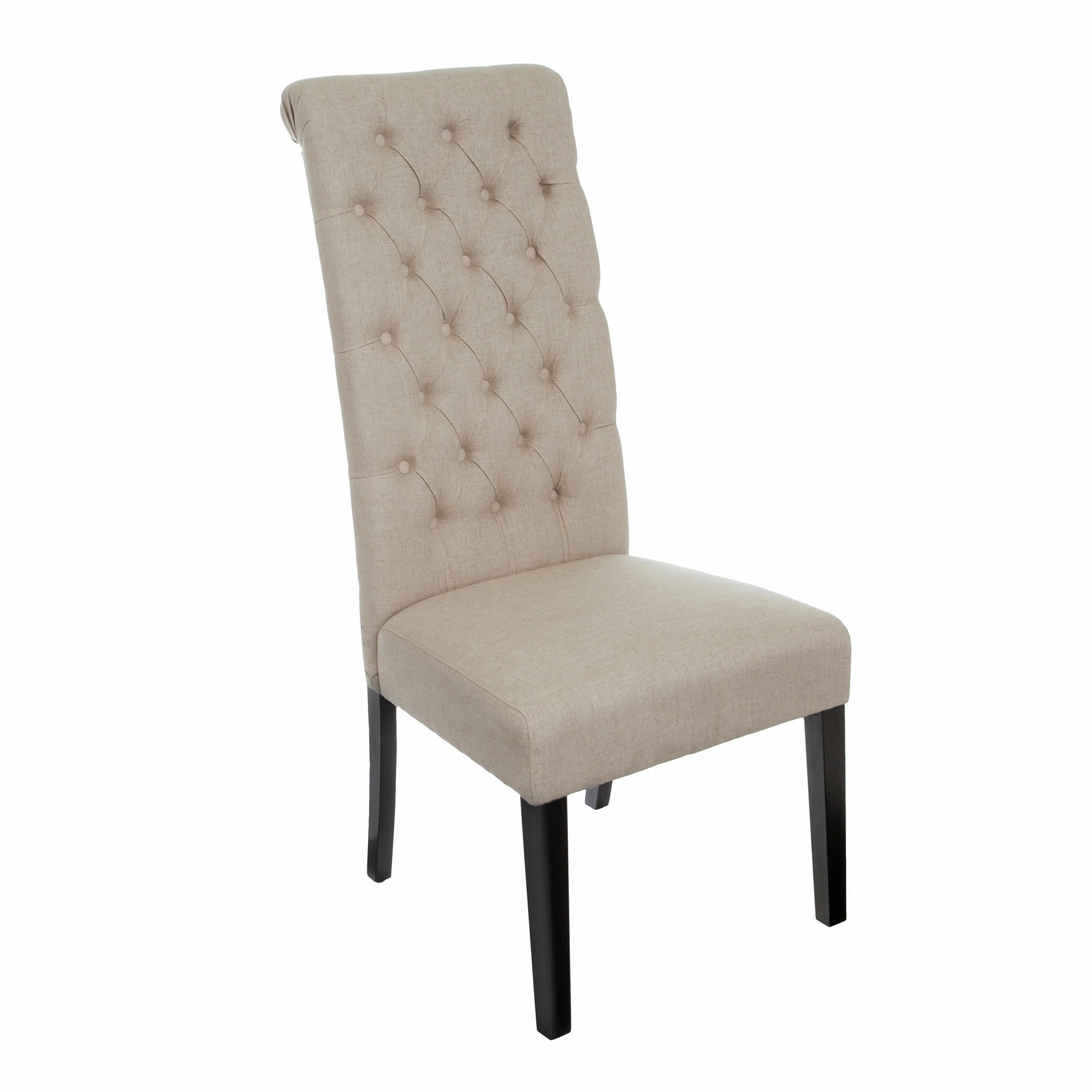 Charley Tall Dark Beige Tufted Dining Chairs (Set of 2) - furnishings