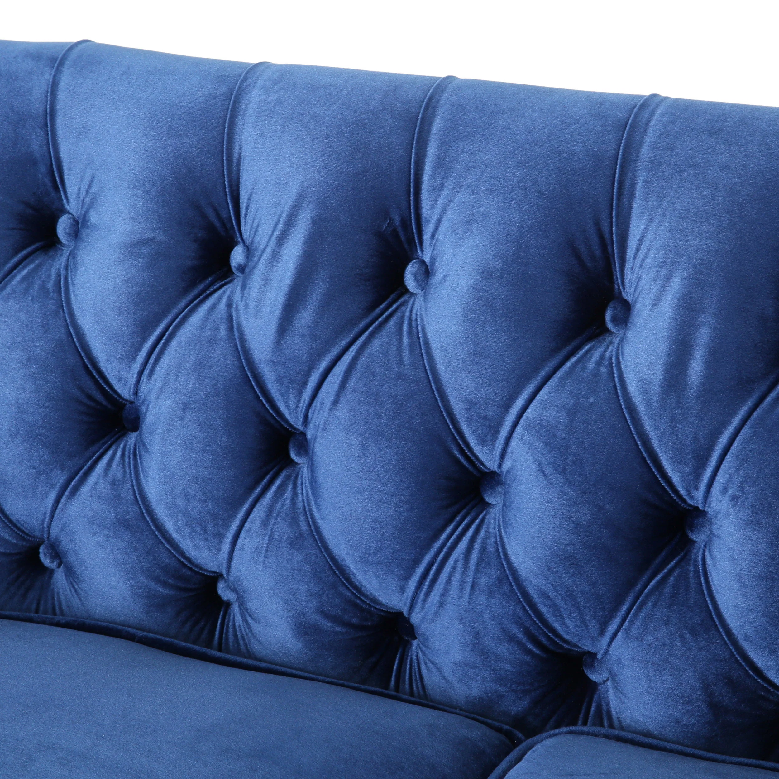 Henton Contemporary Upholstered Tufted Loveseat - furnishings
