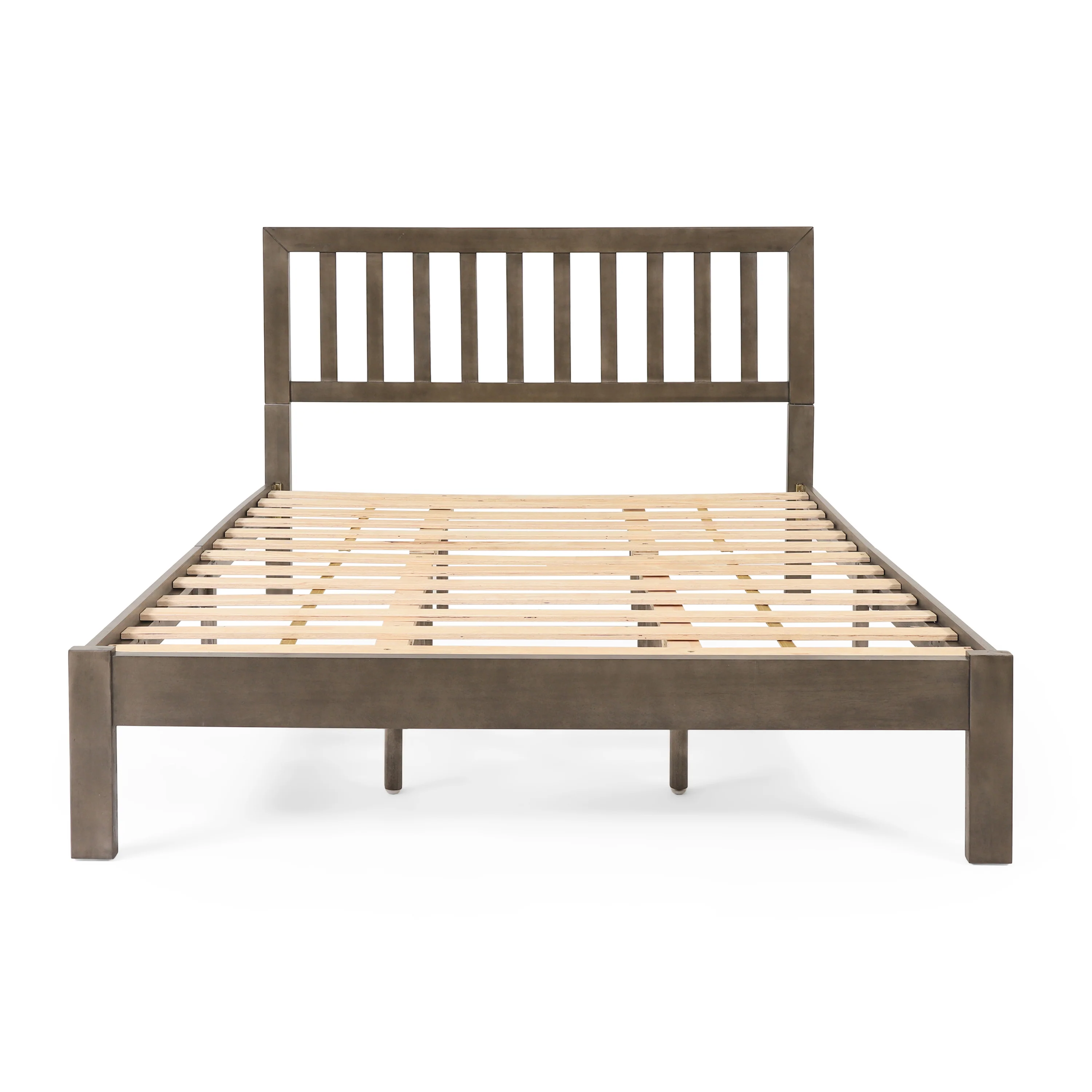Contessa Modern Farmhouse Acacia Wood Queen Bed Platform - furnishings