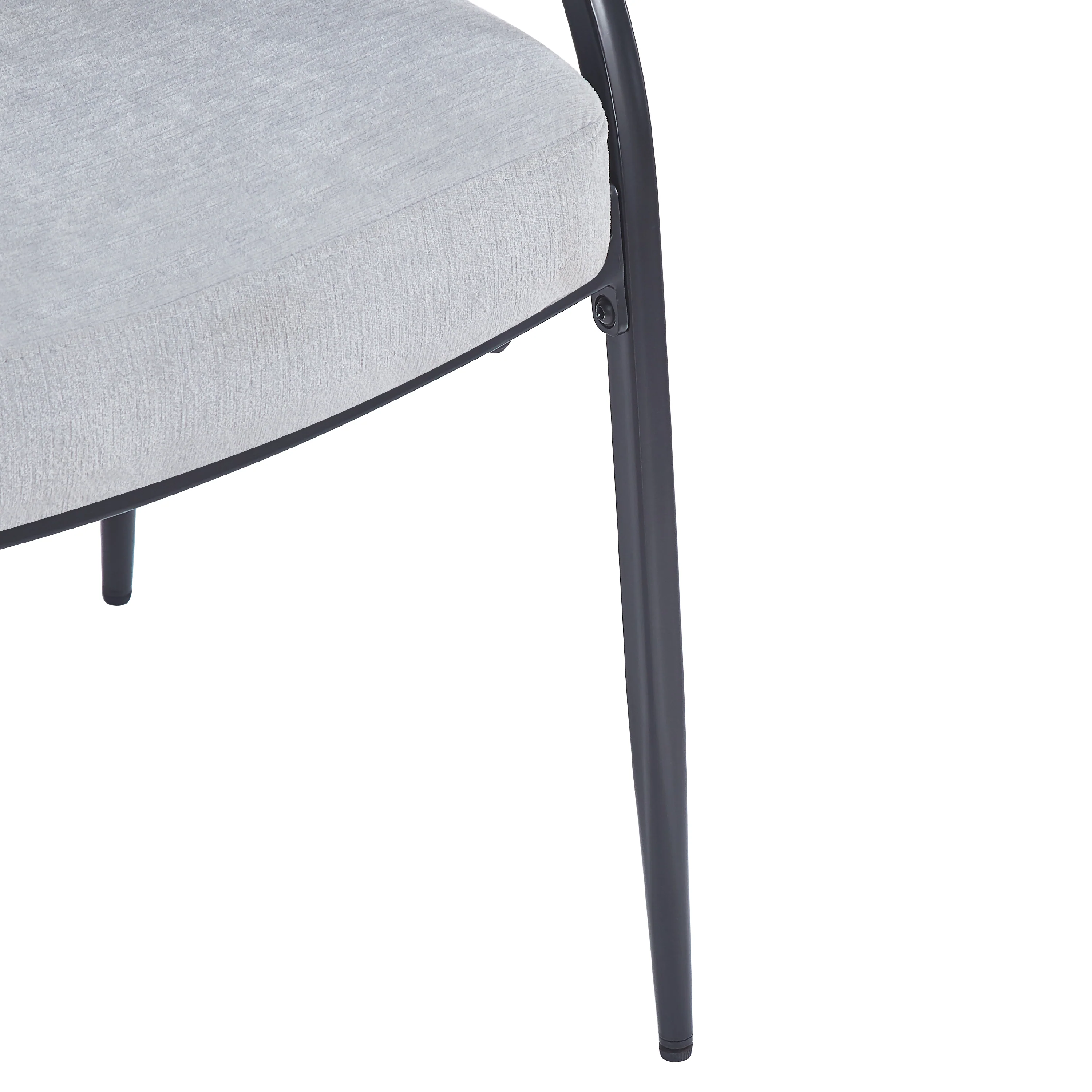 Eccho Upholstered Dining Chairs With Metal Legs - furnishings