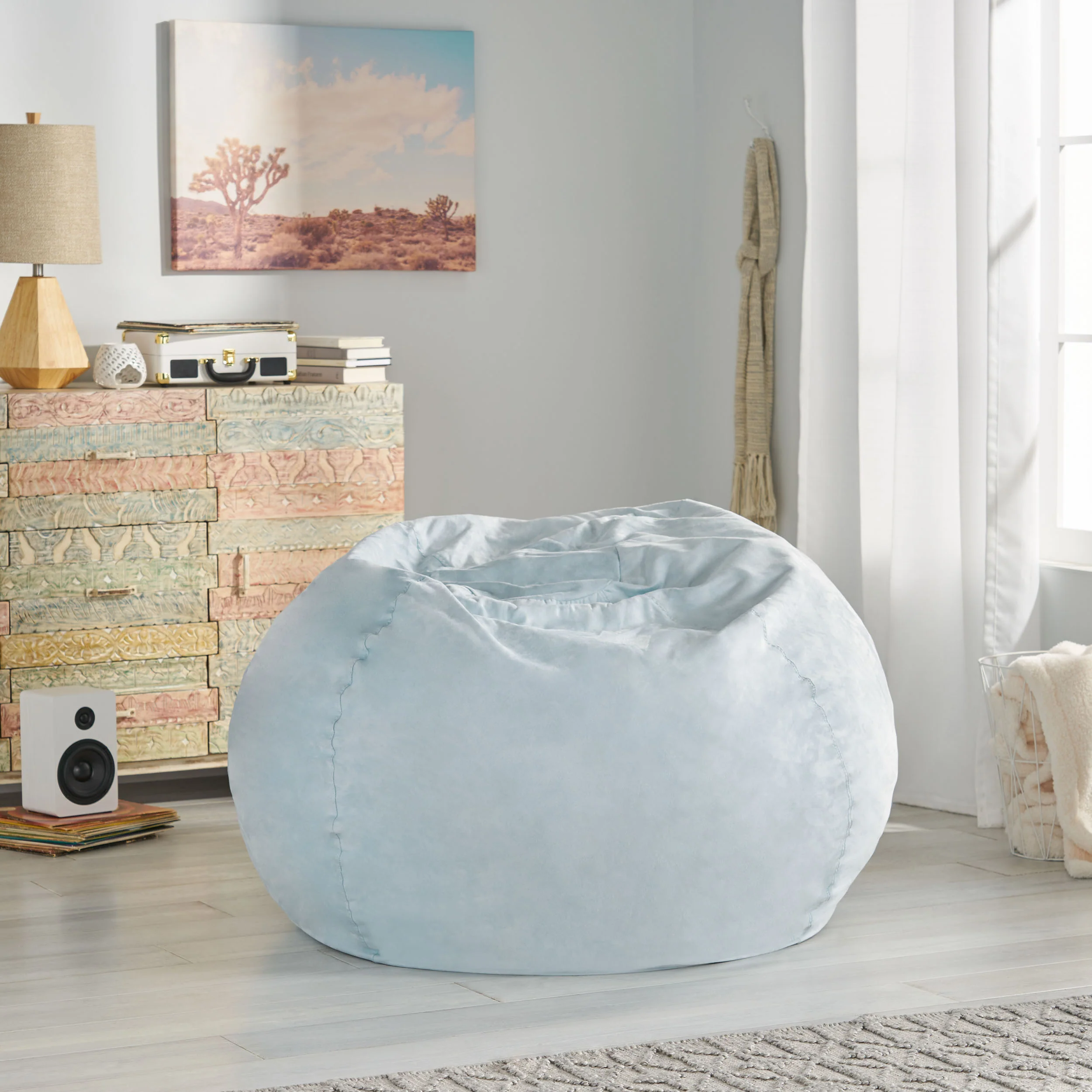 Lynnex Modern 5 Foot Microfiber Bean Bag Cover Only - furnishings
