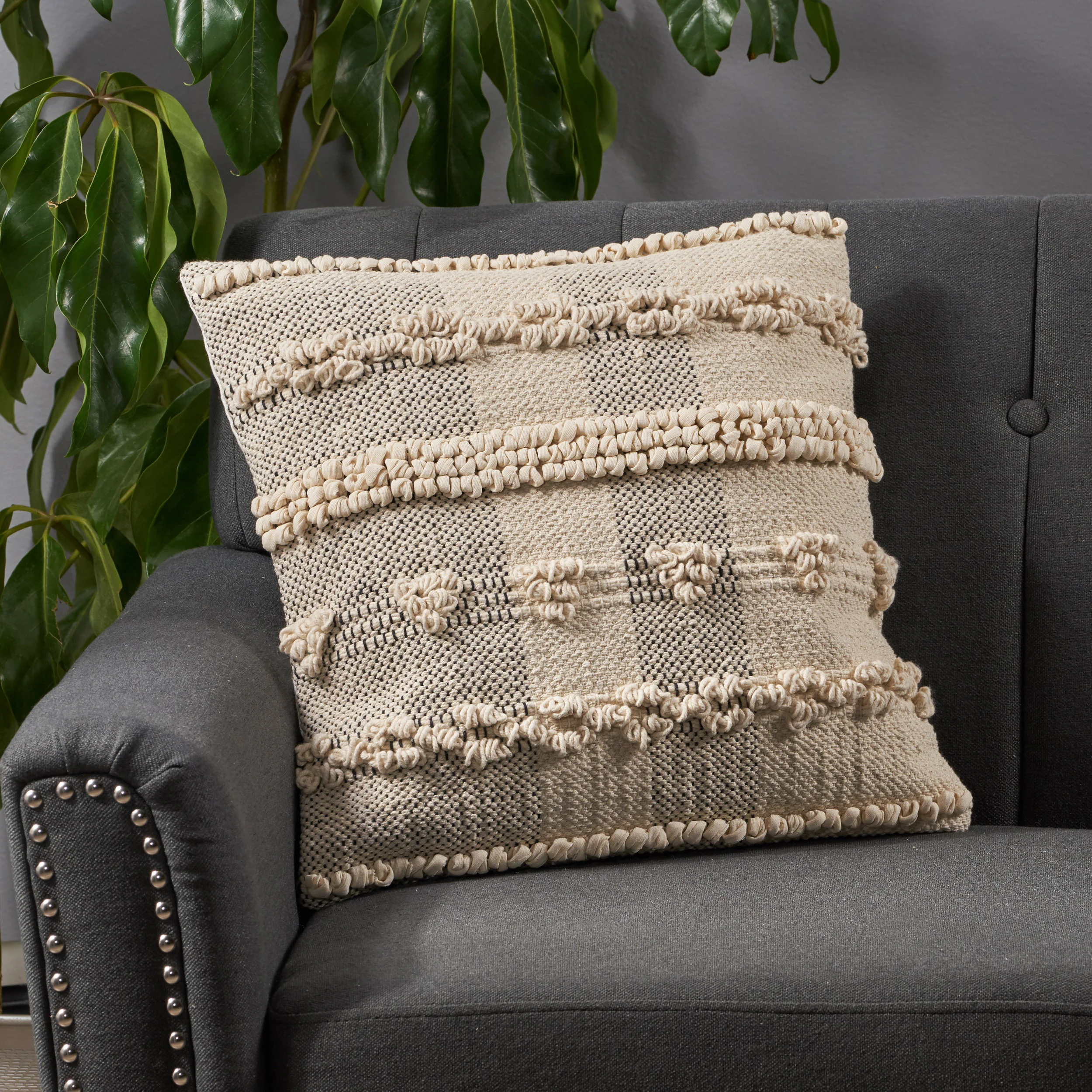 Stephanie Boho Cotton Pillow Cover - furnishings